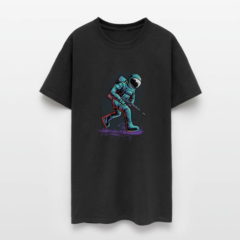 Astronaut ride skateboard isolated