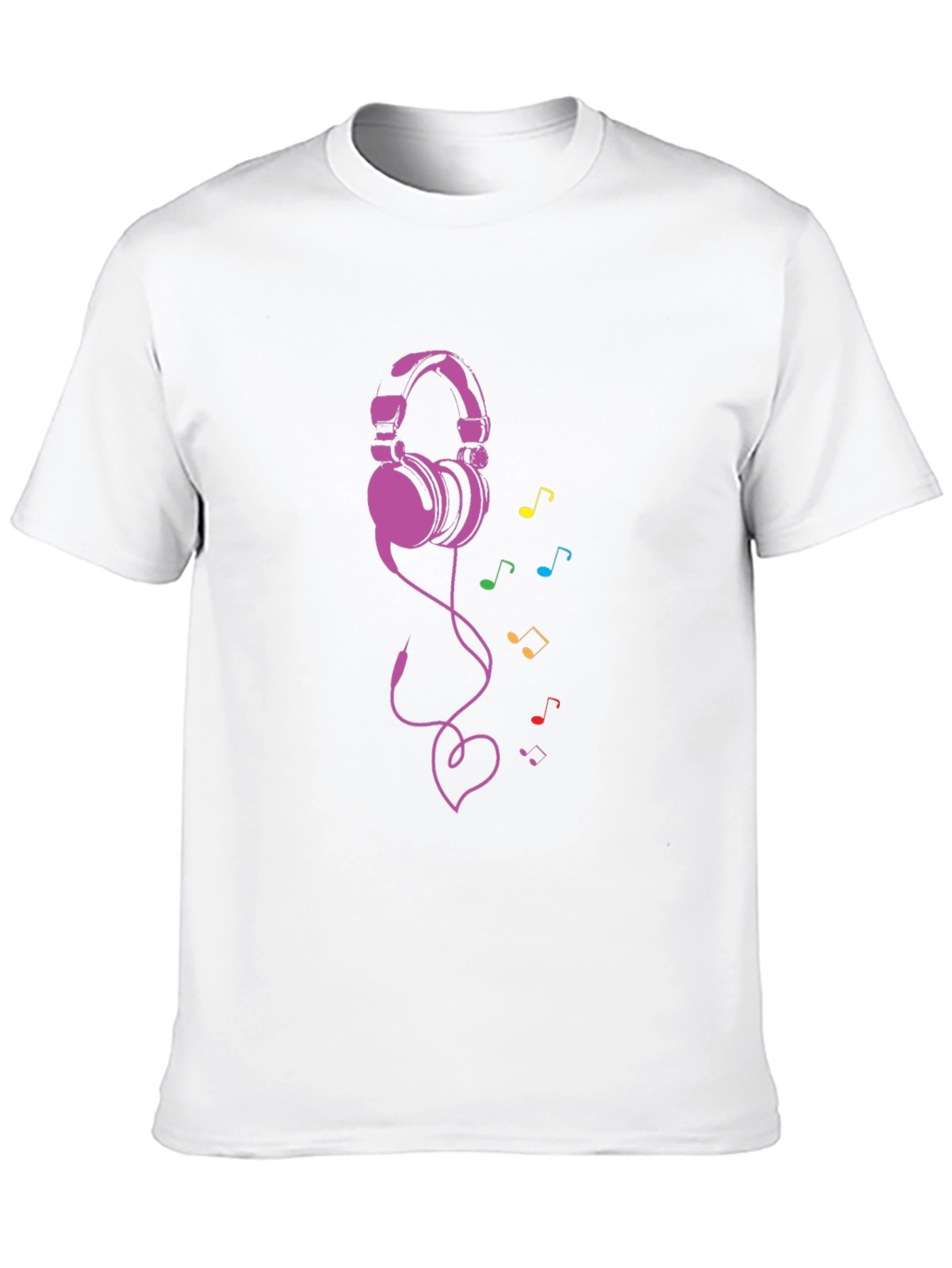 Headphones & Music Note Tee