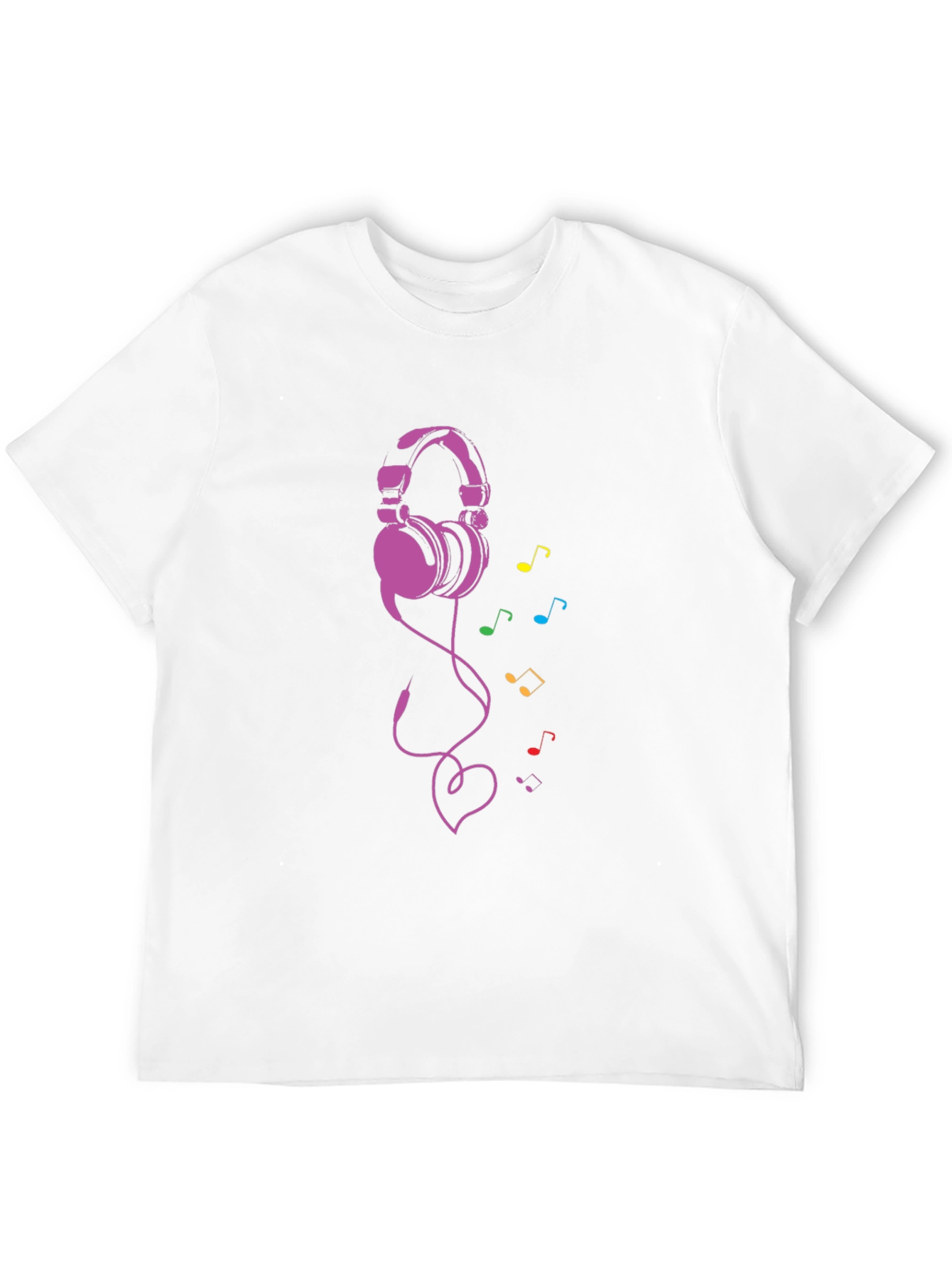 Headphones & Music Note Tee