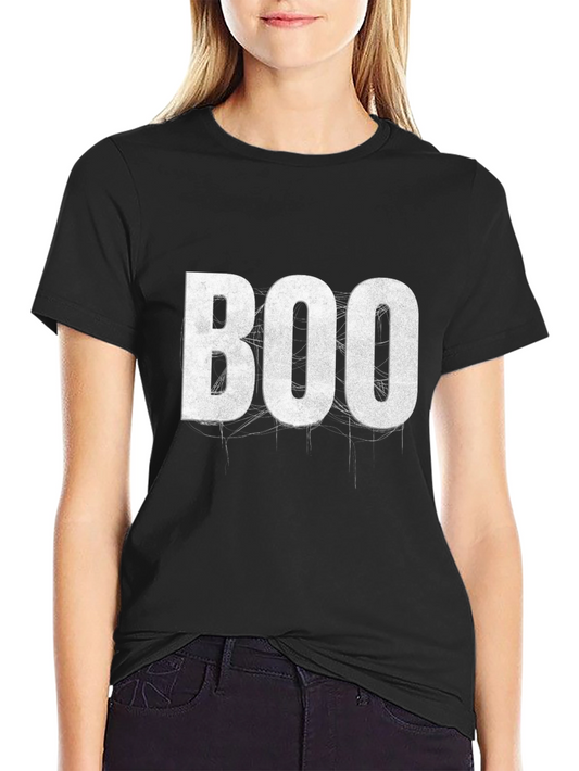 Boo Graphic T-Shirt - Halloween Style