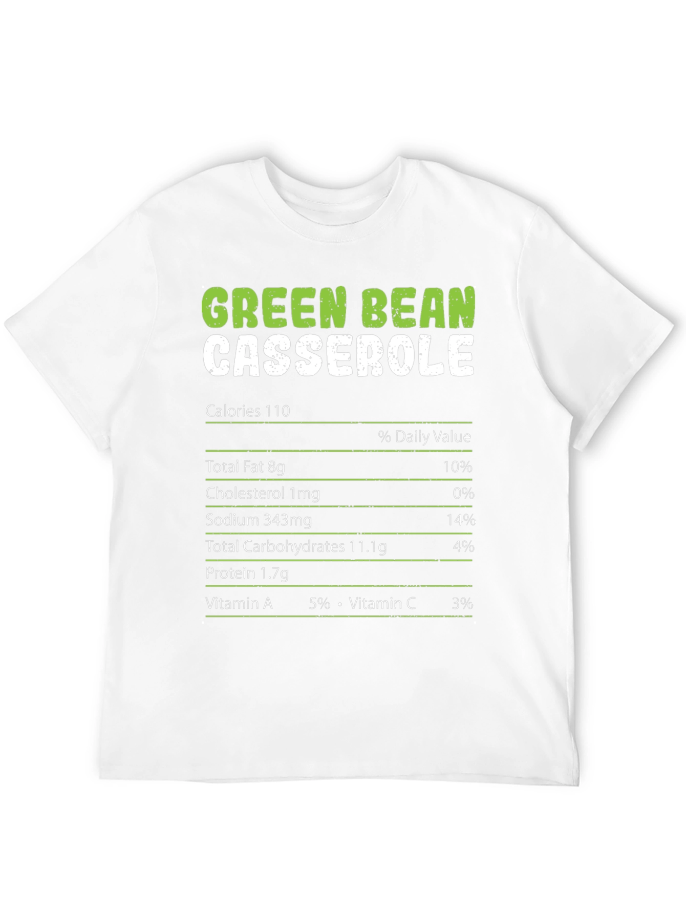 Green Bean Casserole Nutrition Facts T-Shirt