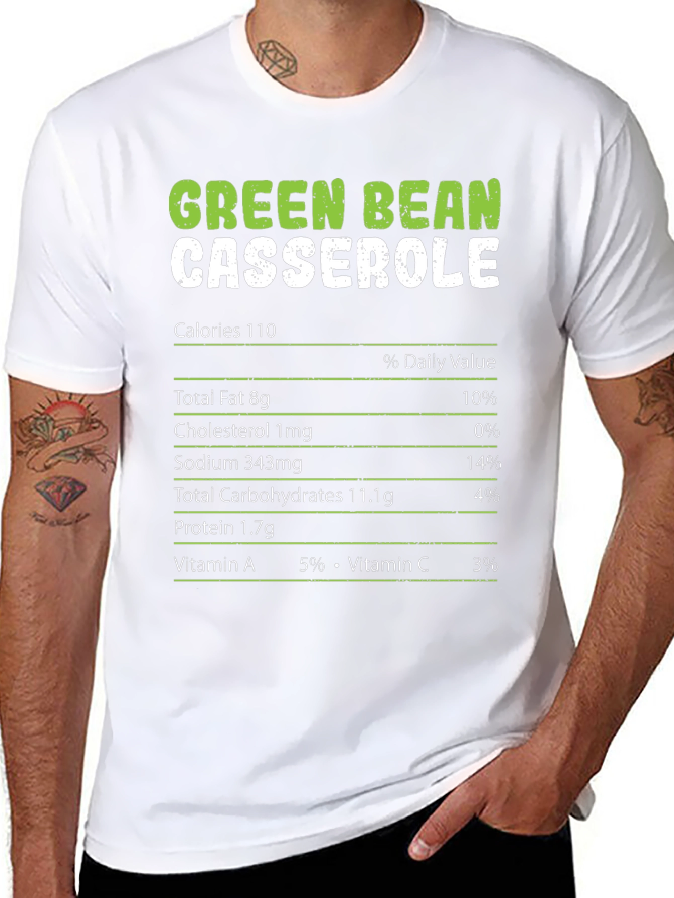 Green Bean Casserole Nutrition Facts T-Shirt