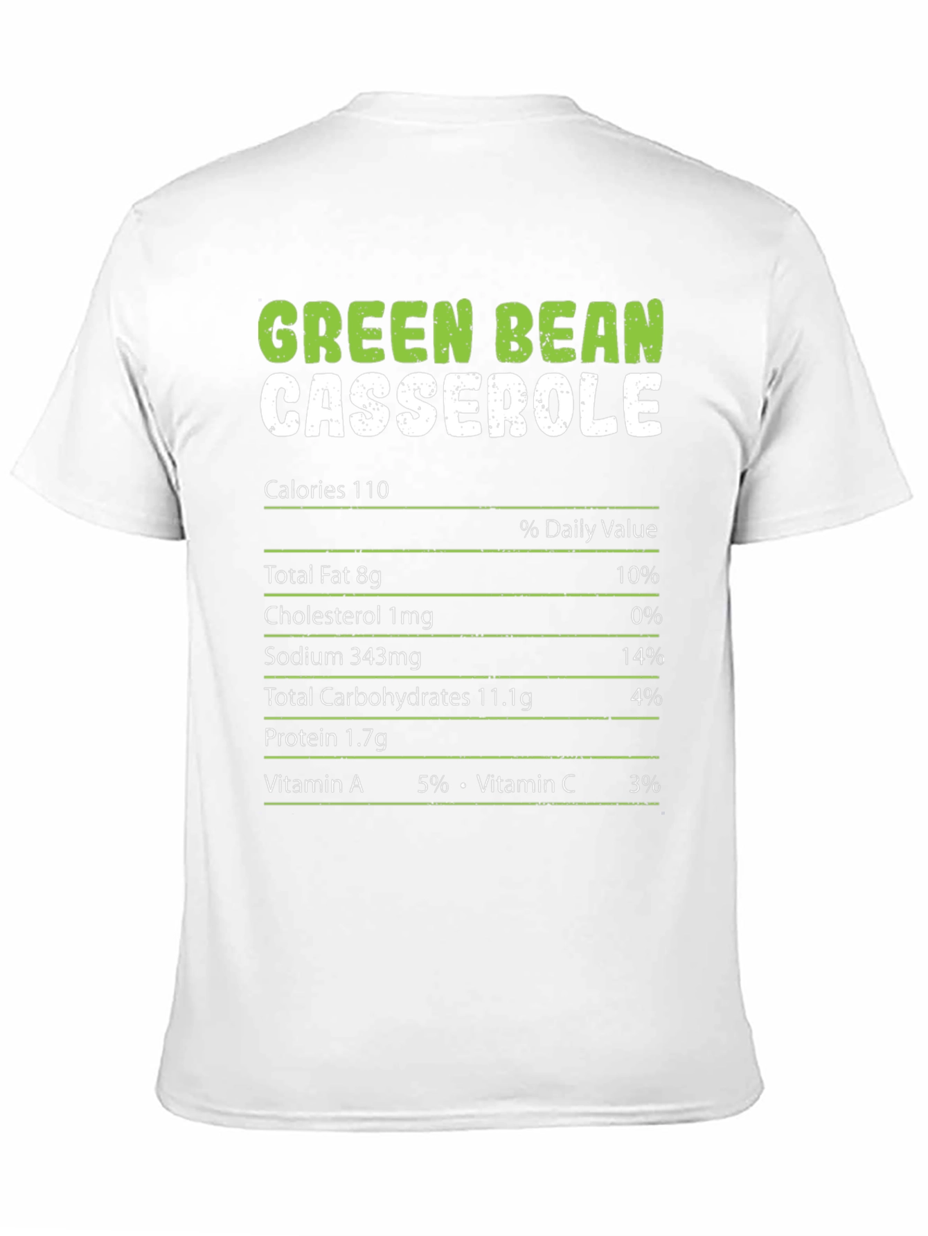 Green Bean Casserole Nutrition Facts T-Shirt