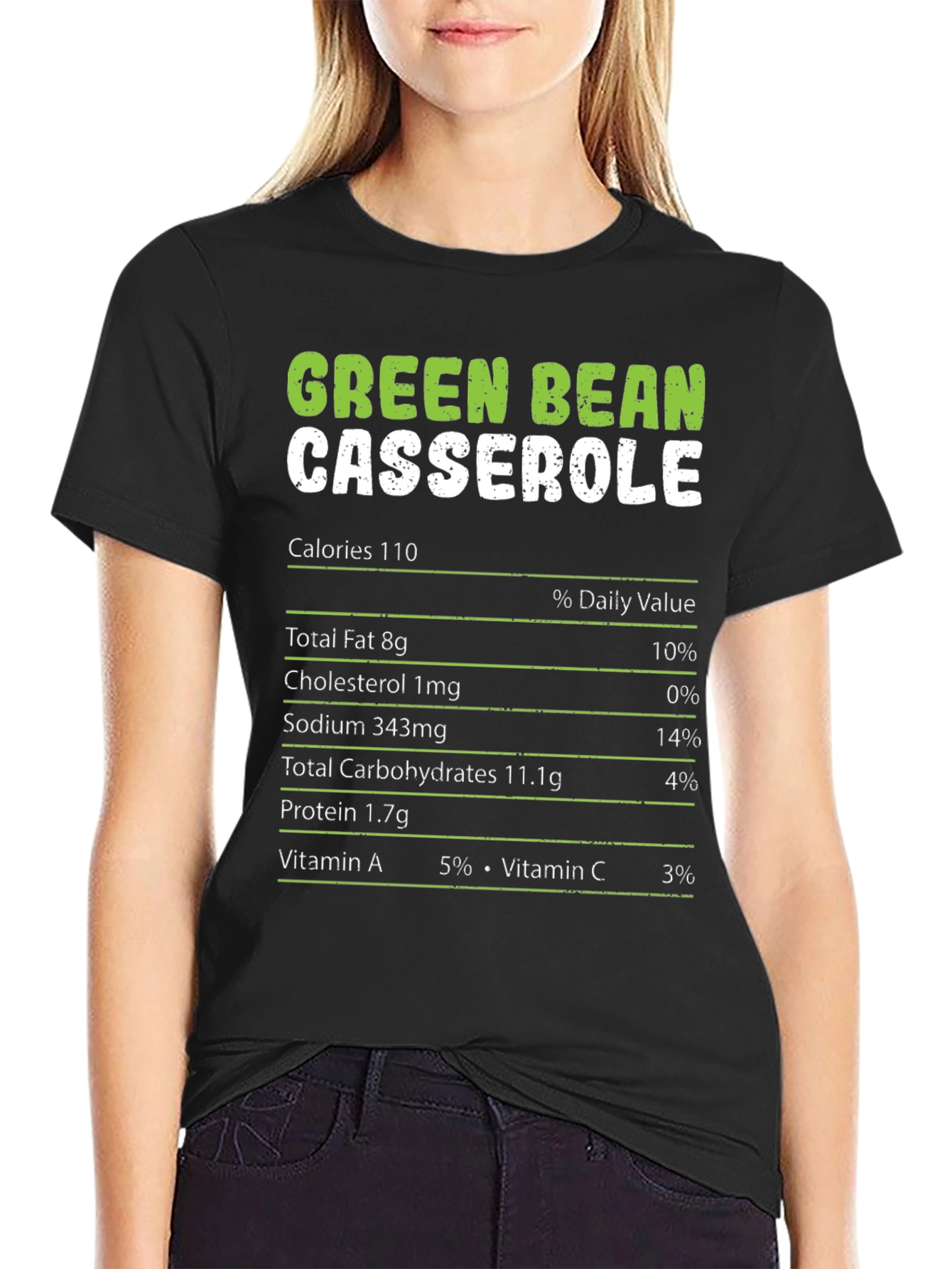 Green Bean Casserole Nutrition Facts T-Shirt