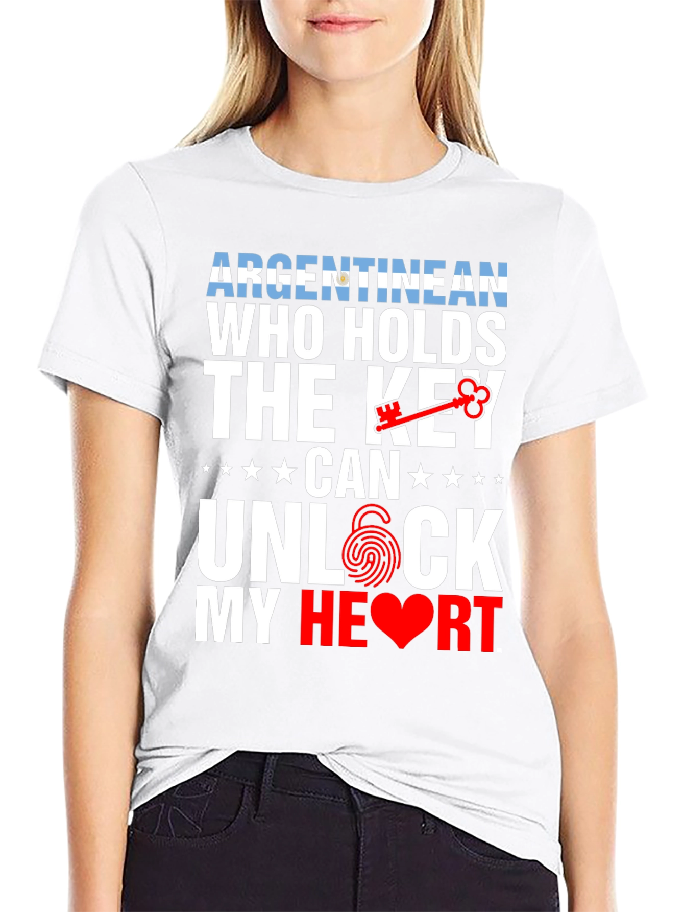 Argentinean Key to My Heart Graphic T-Shirt
