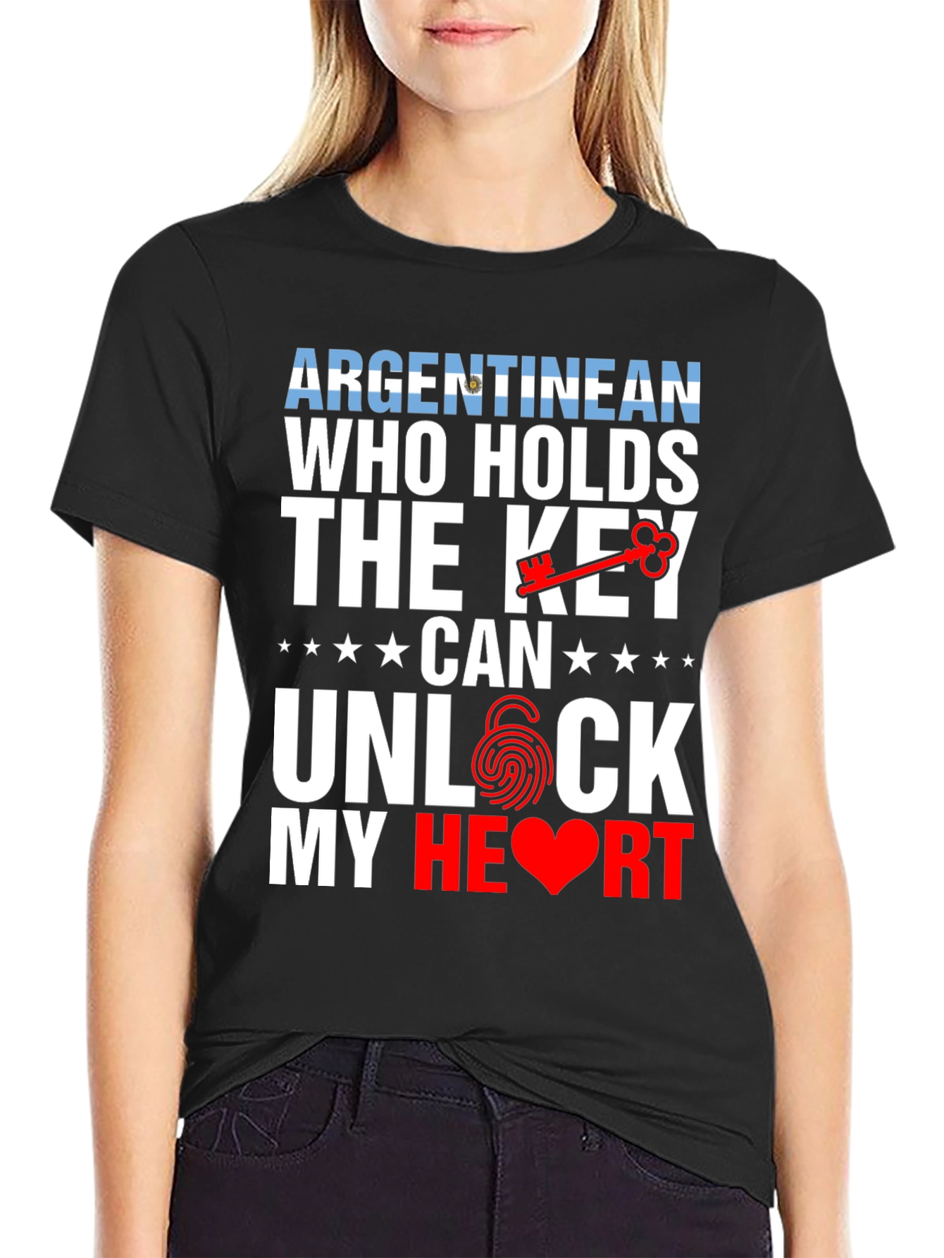 Argentinean Key to My Heart Graphic T-Shirt