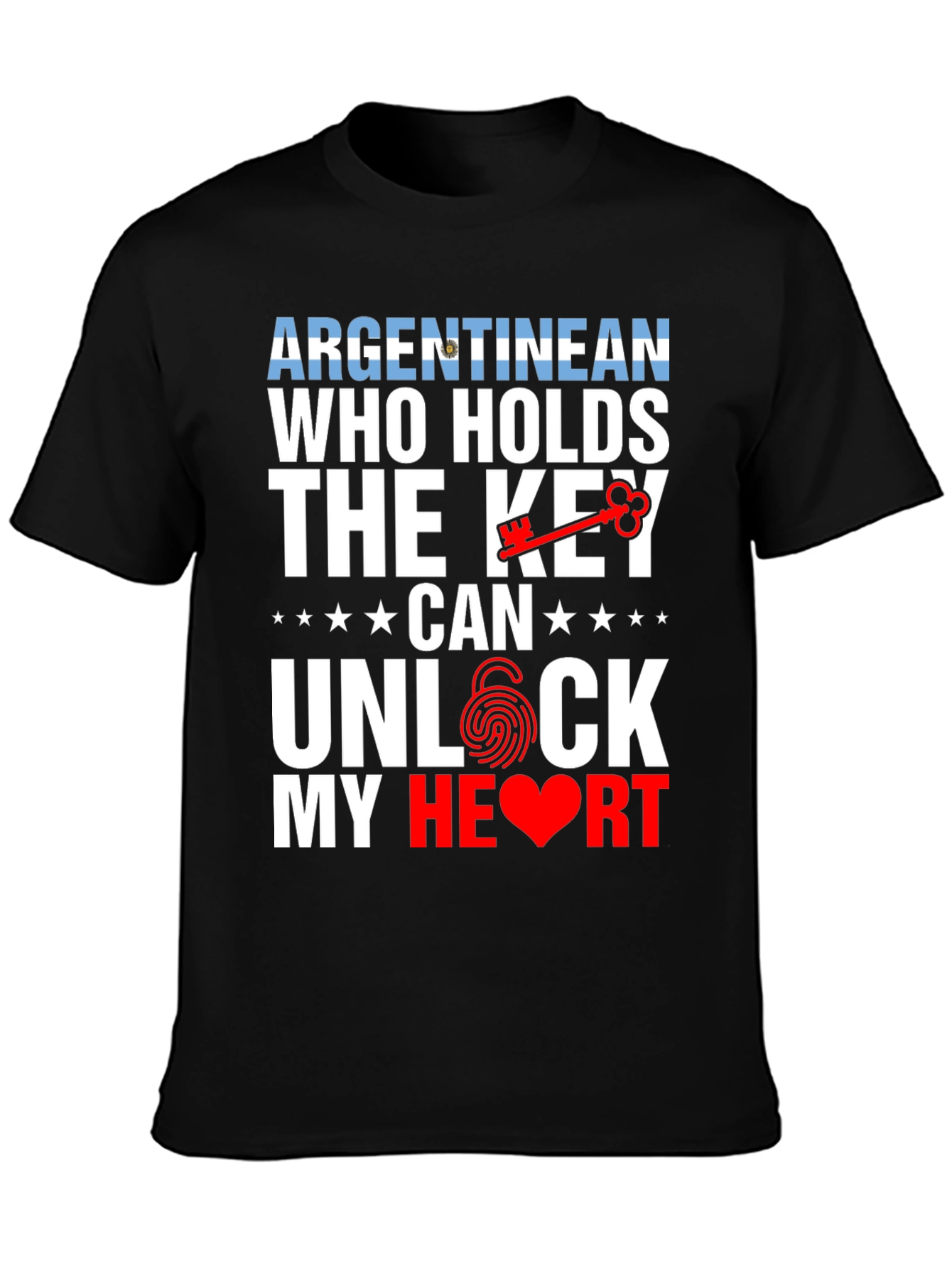 Argentinean Key to My Heart Graphic T-Shirt