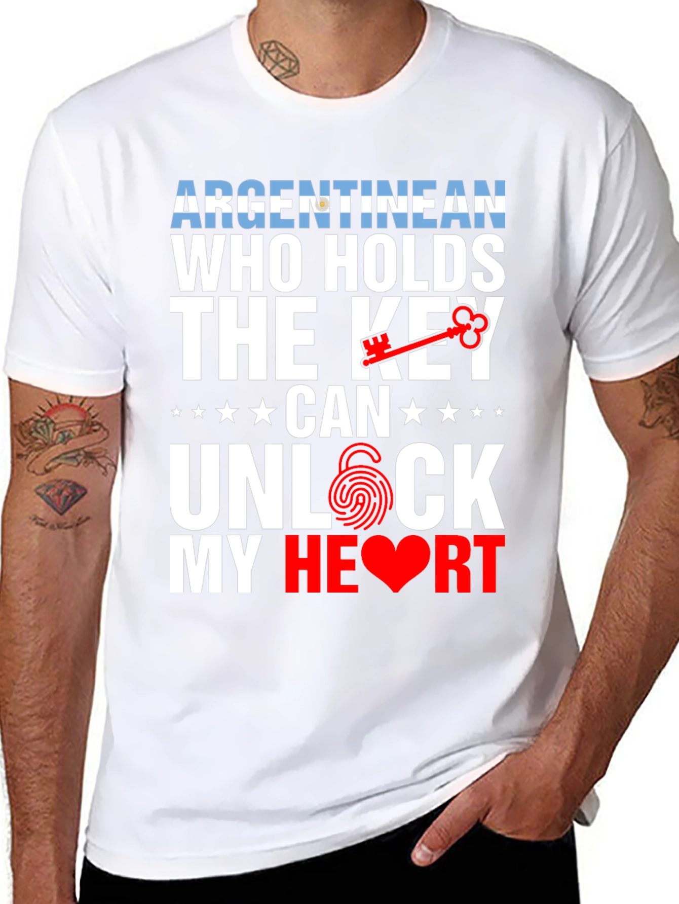 Argentinean Key to My Heart Graphic T-Shirt