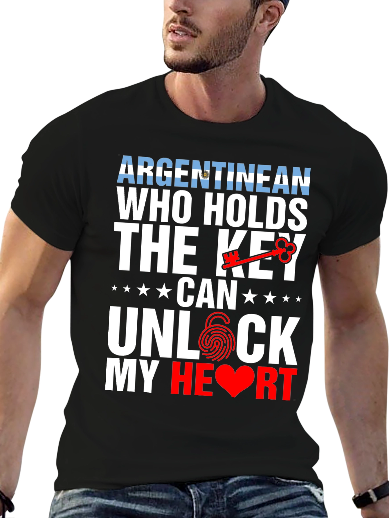 Argentinean Key to My Heart Graphic T-Shirt