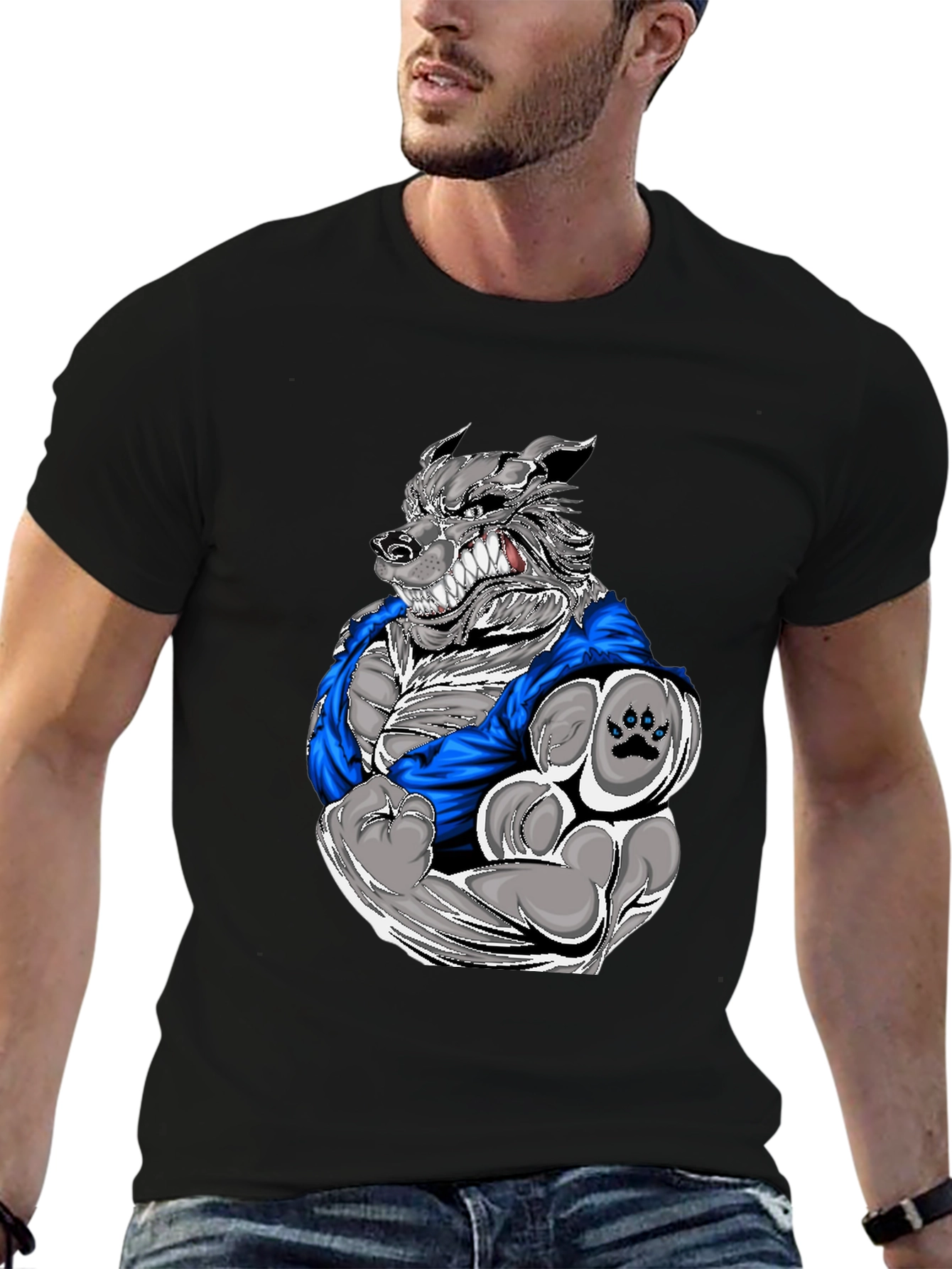 Wolf Graphic Tee - Powerful Design