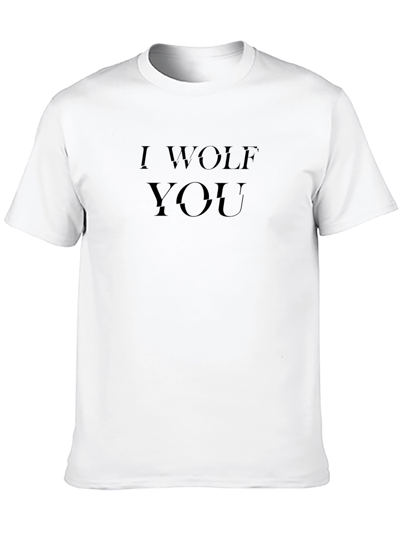 I Wolf You Graphic T-Shirt - Black