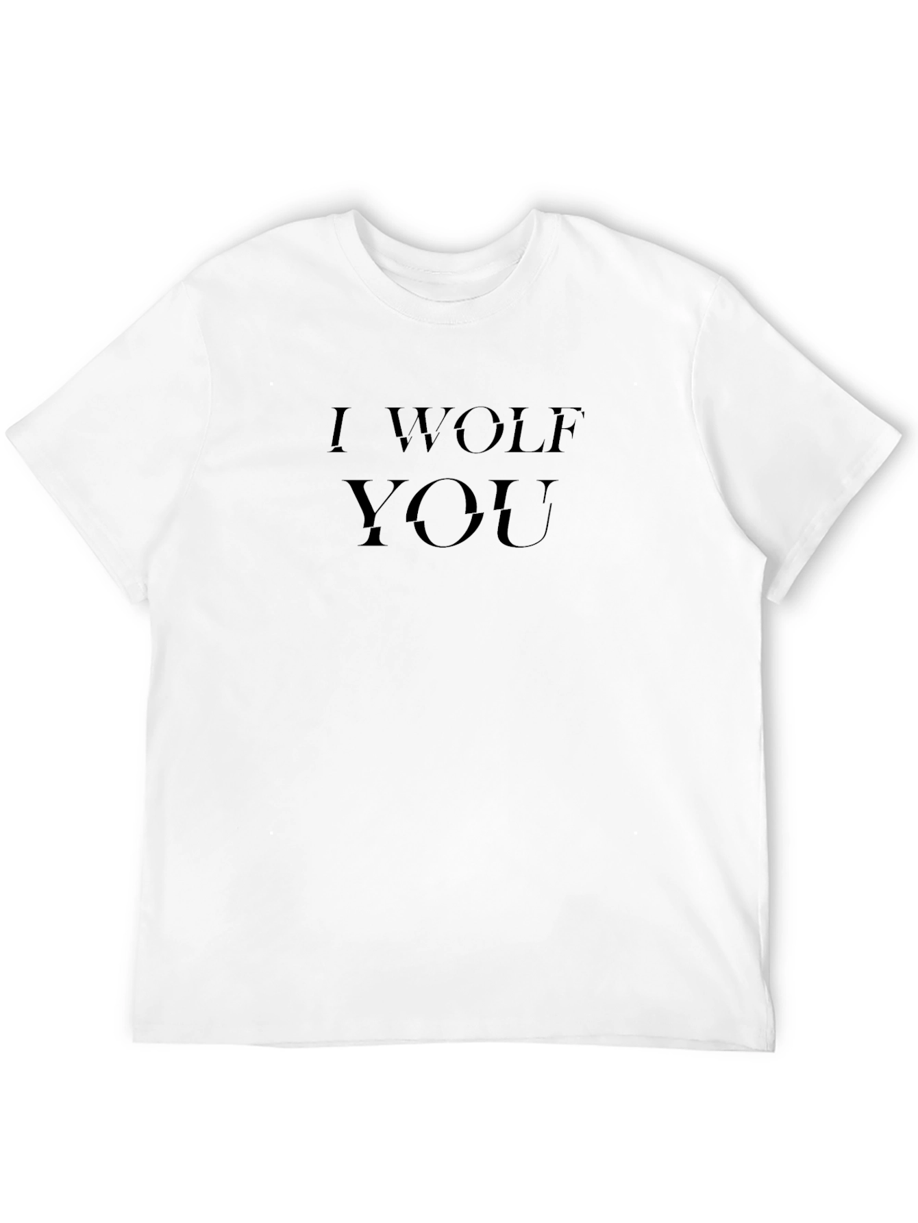 I Wolf You Graphic T-Shirt - Black