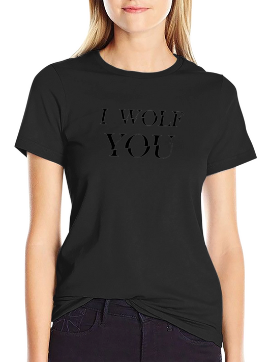 I Wolf You Graphic T-Shirt - Black