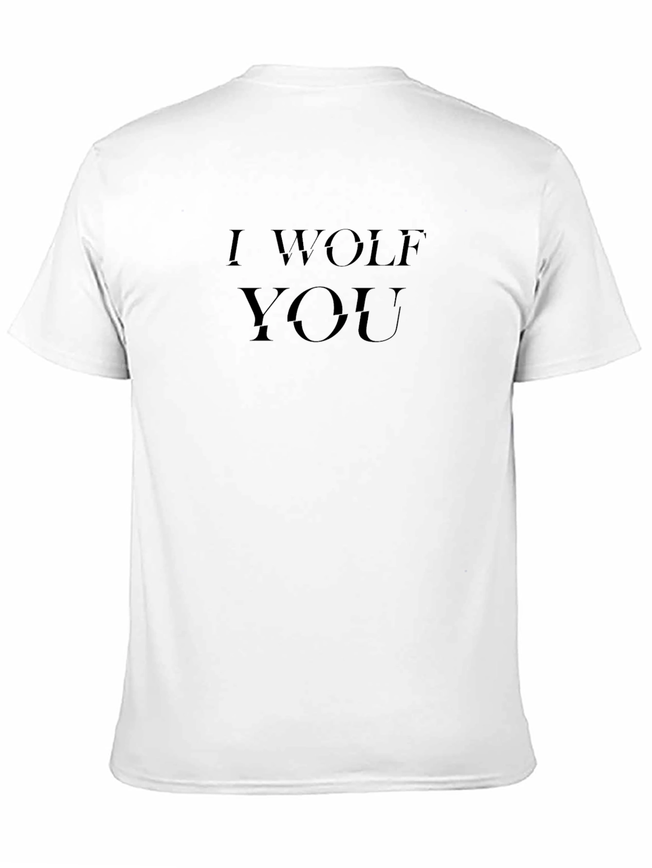 I Wolf You Graphic T-Shirt - Black