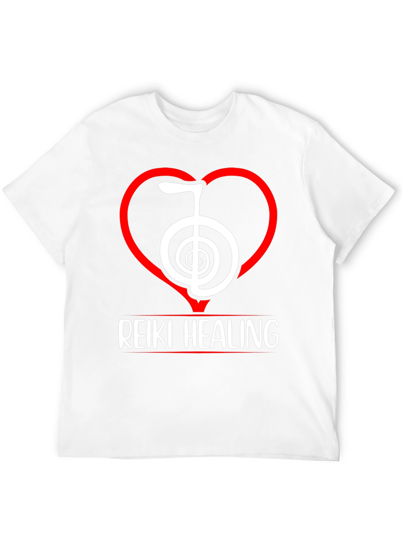 Reiki Healing T-Shirt - Spiritual Symbol Heart Design