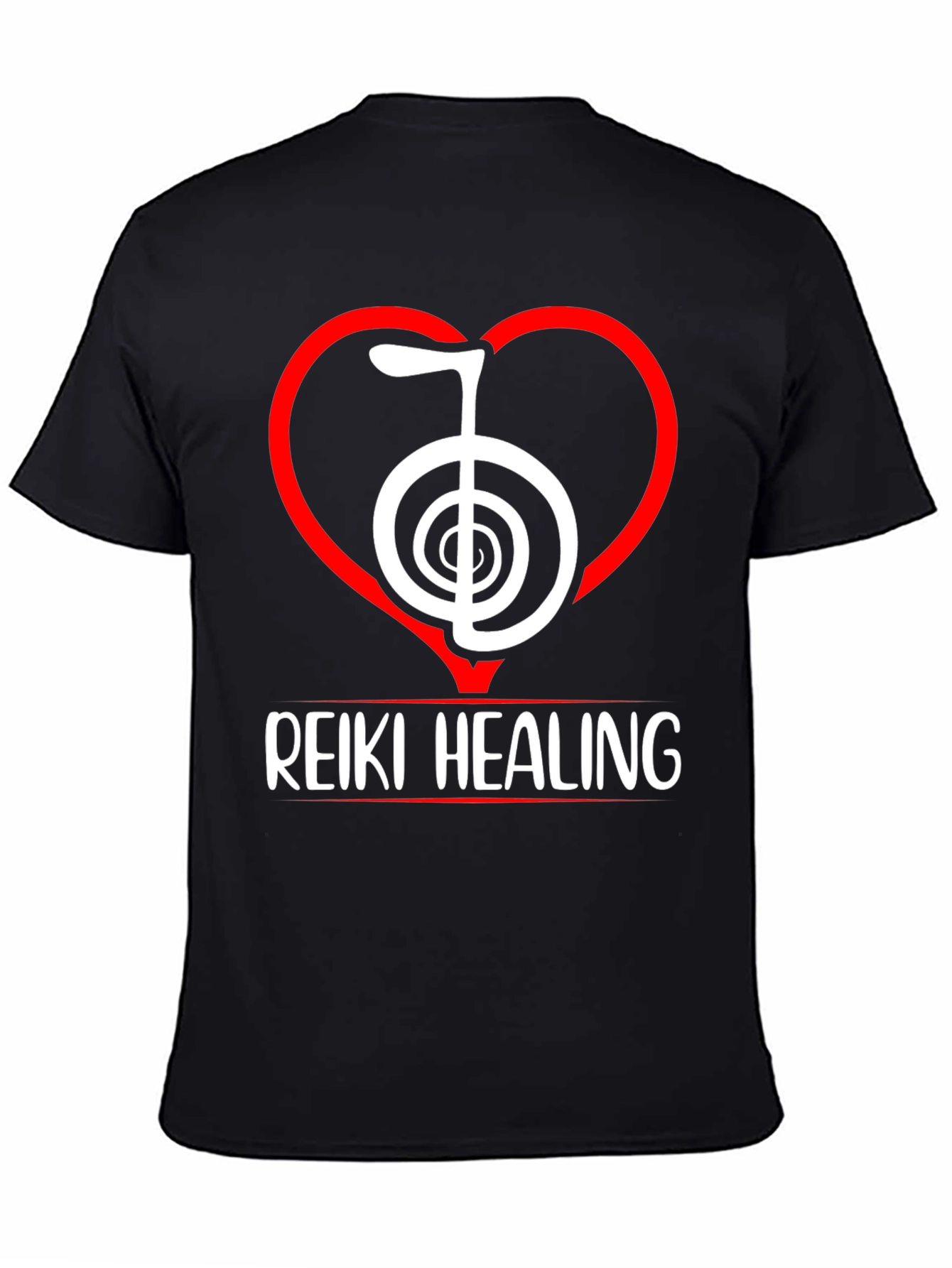 Reiki Healing T-Shirt - Spiritual Symbol Heart Design