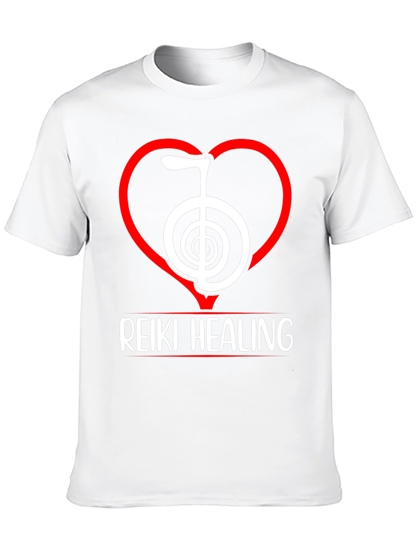Reiki Healing T-Shirt - Spiritual Symbol Heart Design