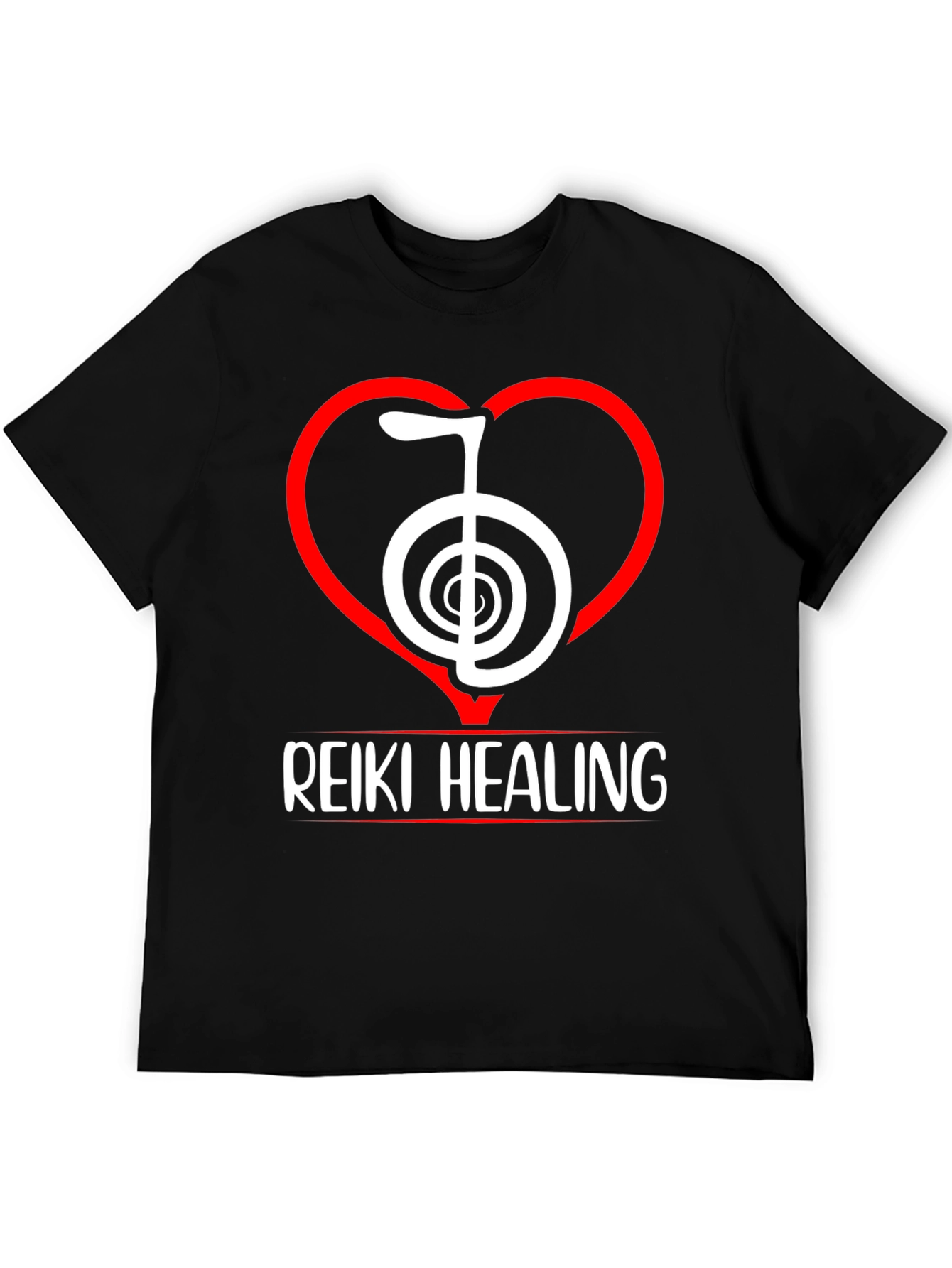 Reiki Healing T-Shirt - Spiritual Symbol Heart Design