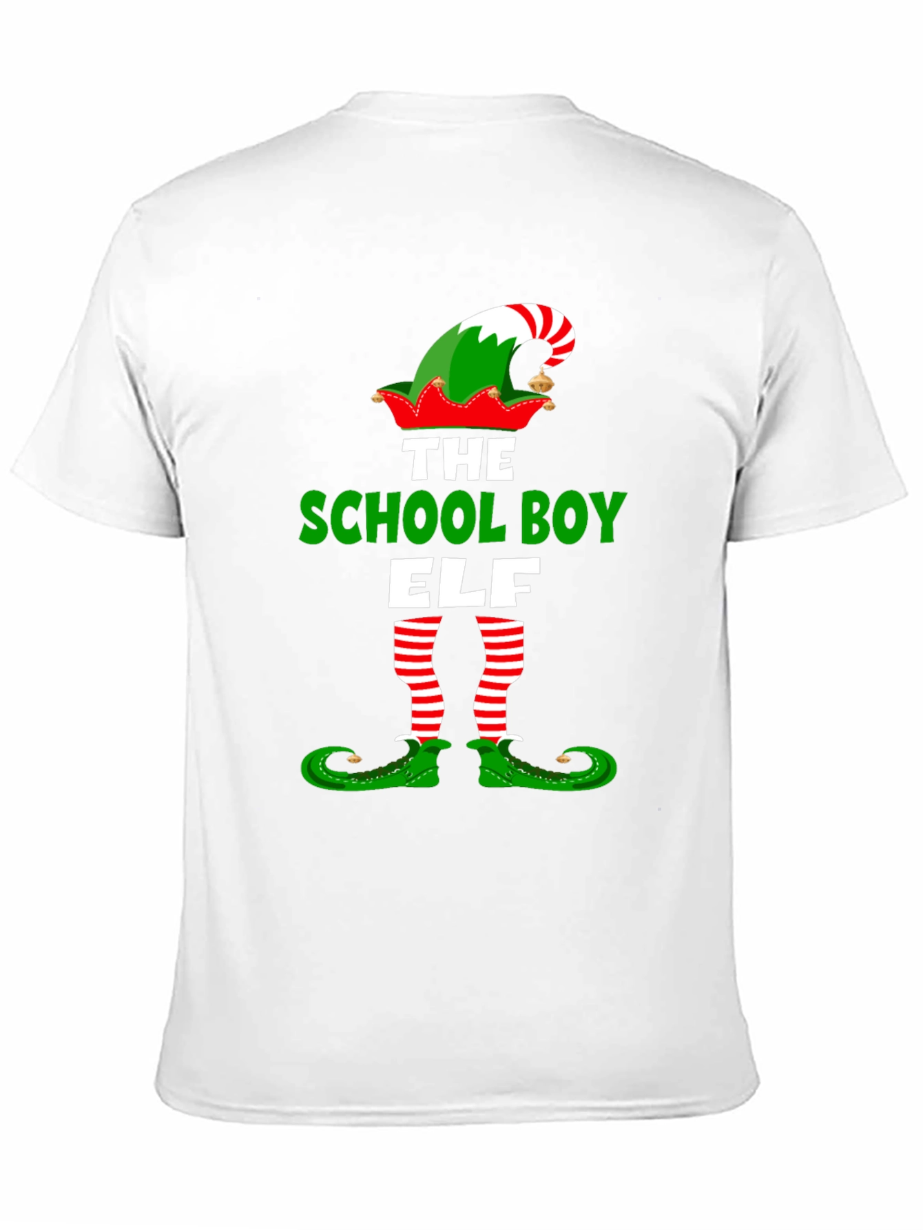 School Boy Elf Christmas T-Shirt Holiday Tee