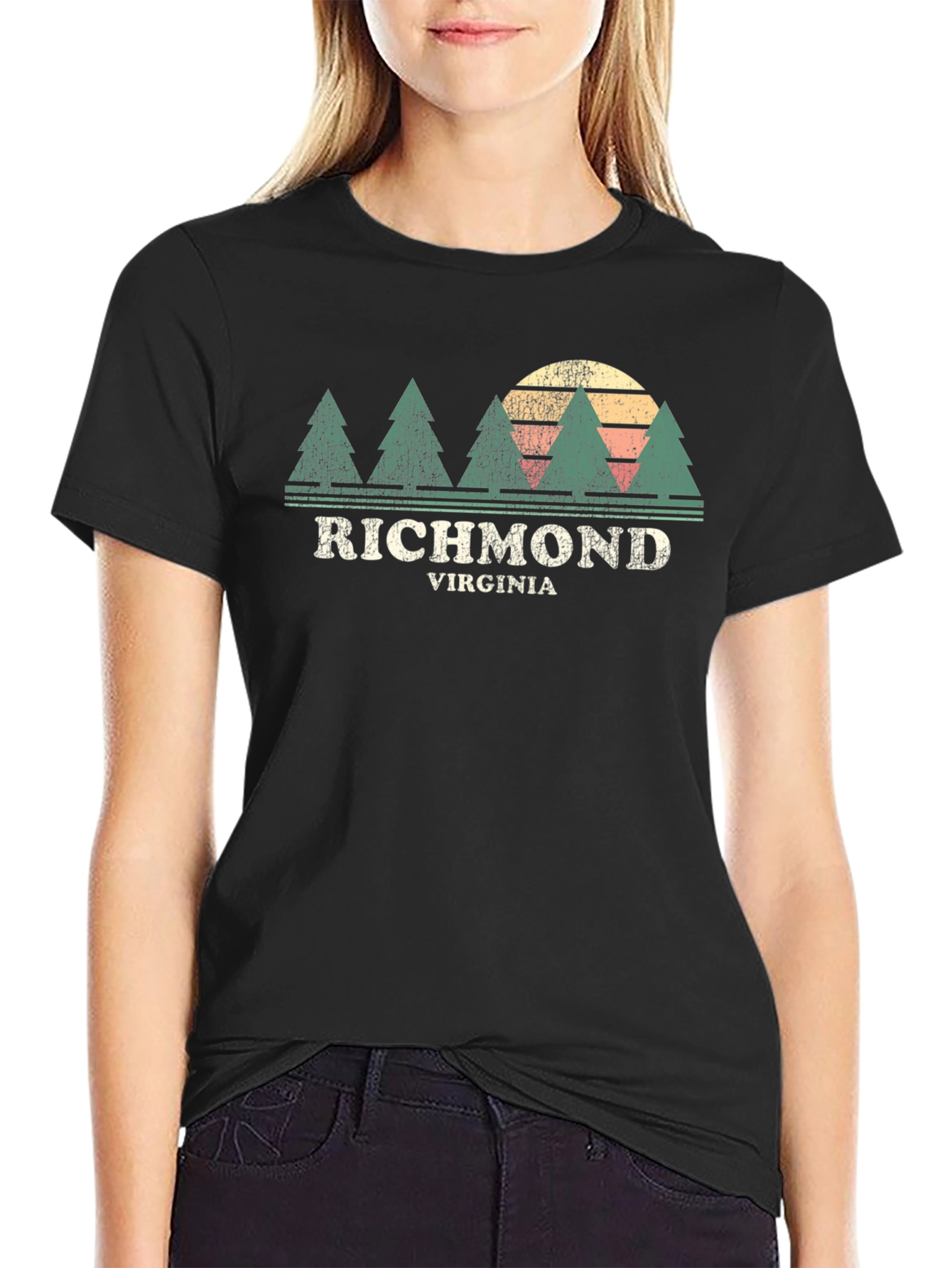 Richmond Virginia Tree Sunset T-Shirt