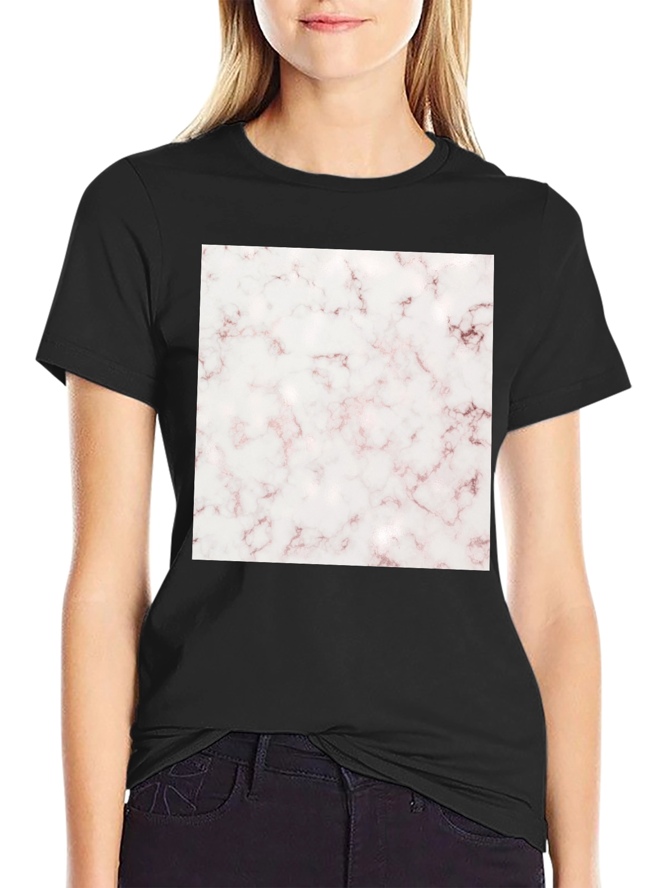 Marble Graphic T-Shirt - Modern Print Tee