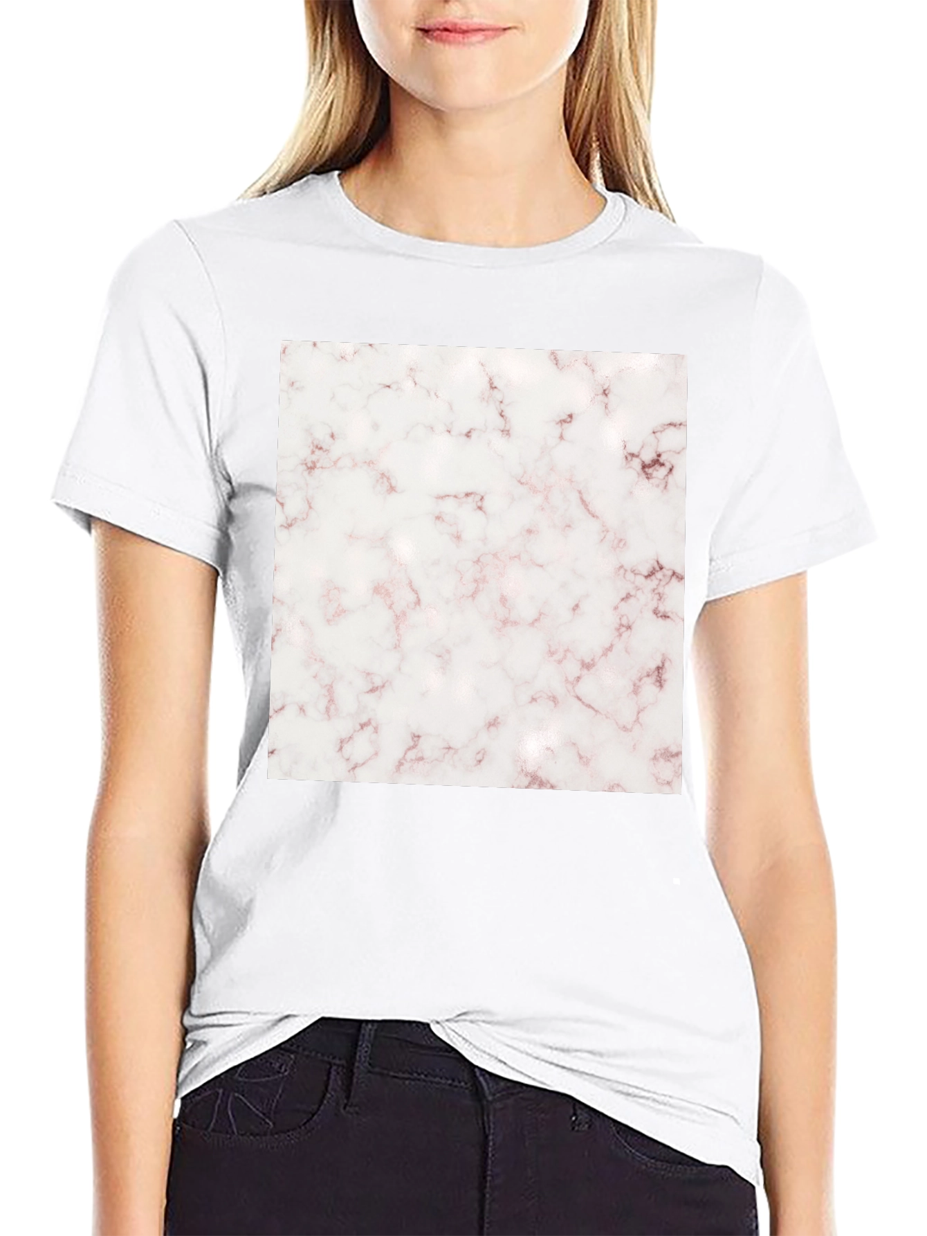 Marble Graphic T-Shirt - Modern Print Tee