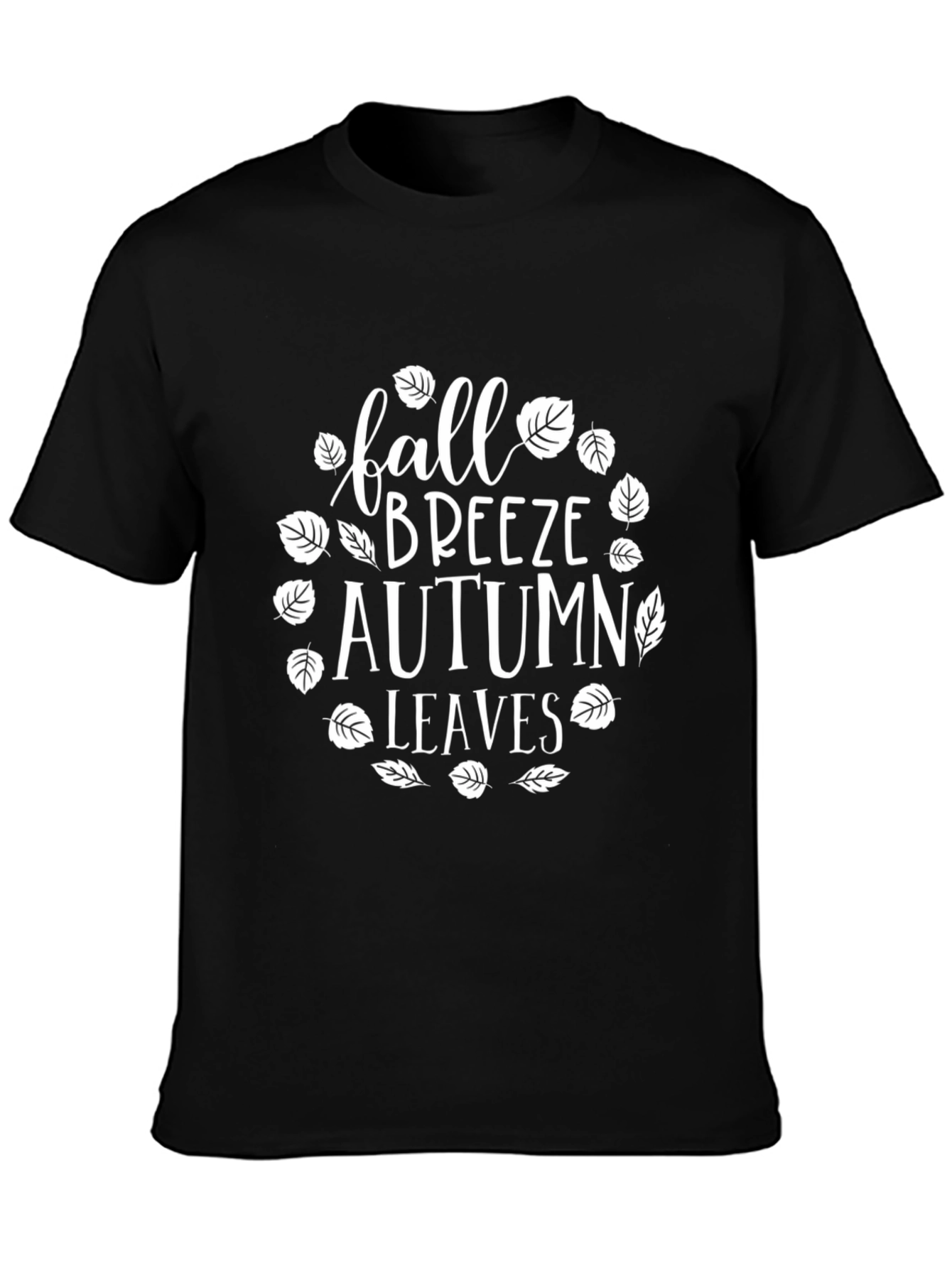 Fall Breeze Autumn Leaves Graphic T-Shirt
