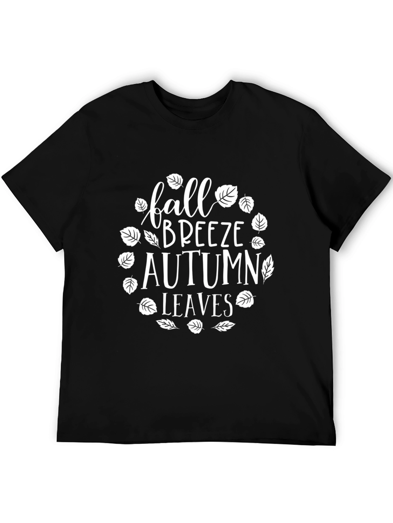 Fall Breeze Autumn Leaves Graphic T-Shirt