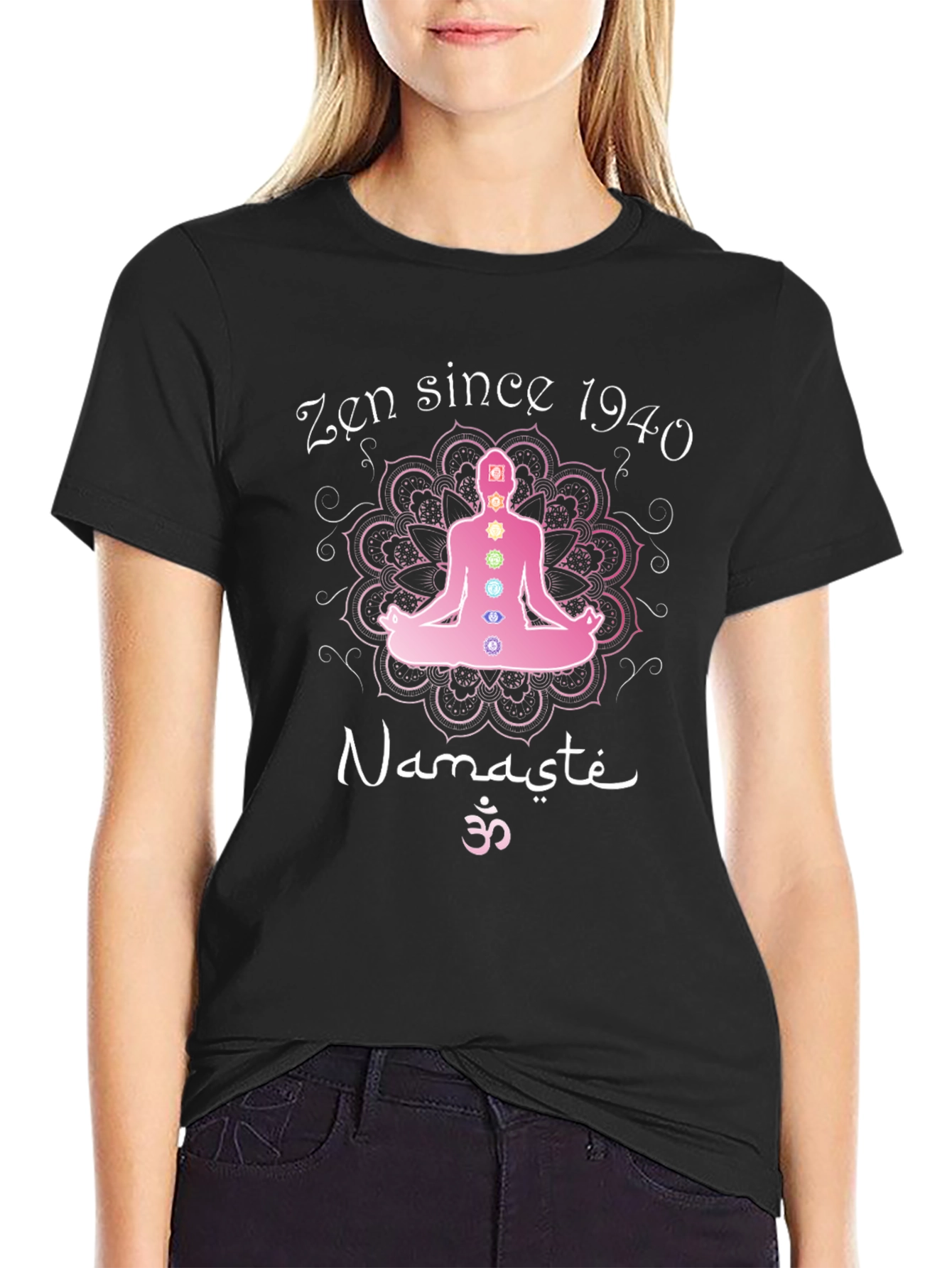 Zen Since 1940 Yoga Chakra T-Shirt Namaste Meditation