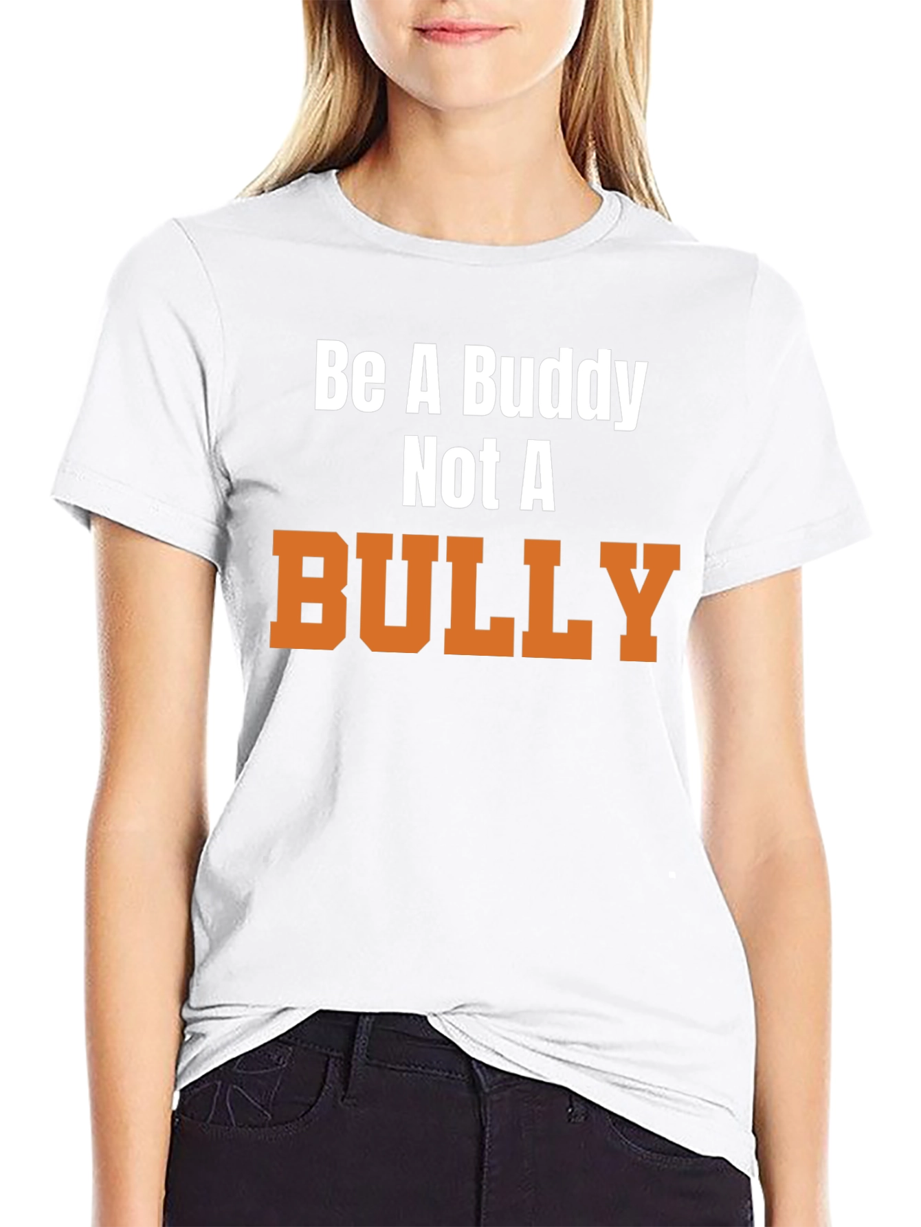 Be a Buddy Not a Bully Black T-Shirt