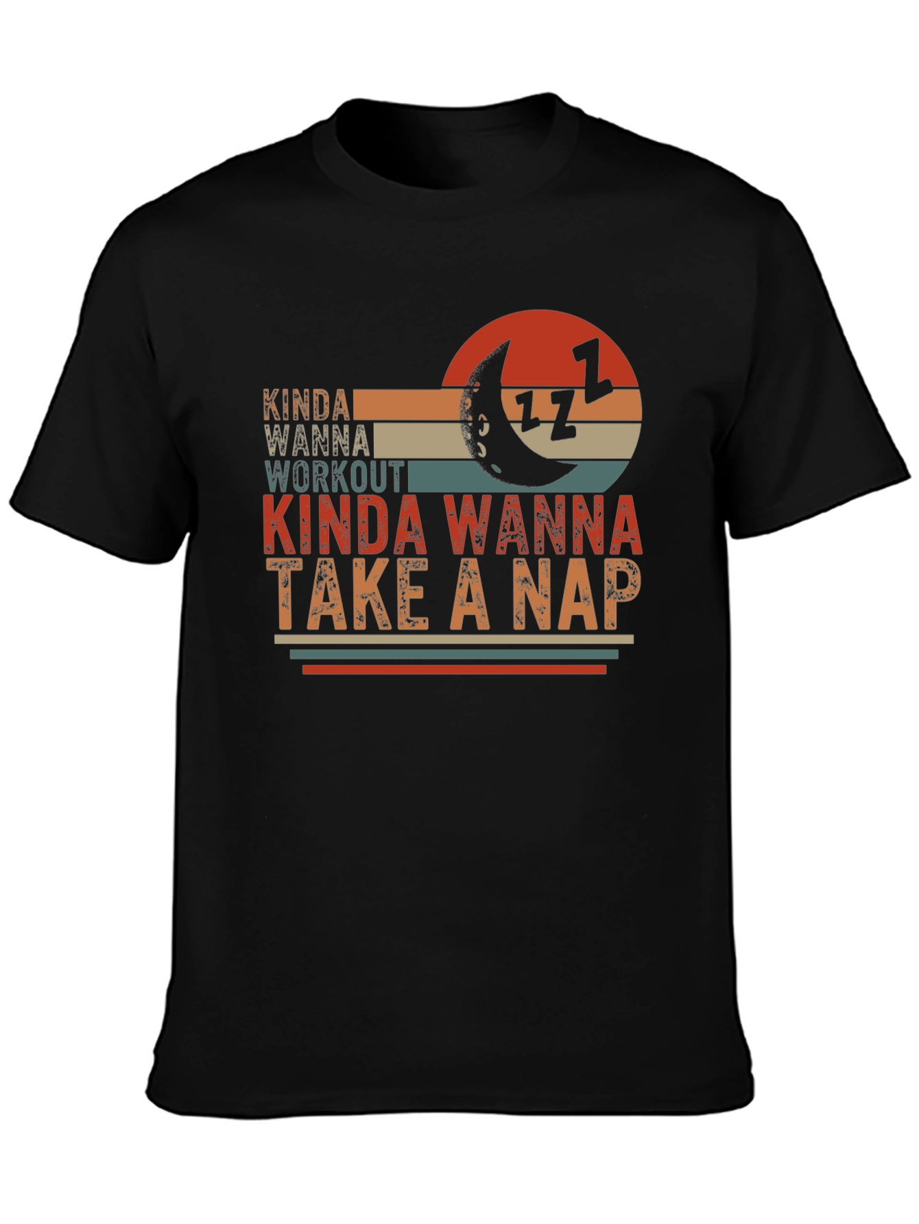 Kinda Wanna Workout Kinda Wanna Nap Graphic Tee