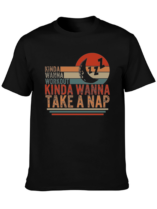 Kinda Wanna Workout Kinda Wanna Nap Graphic Tee