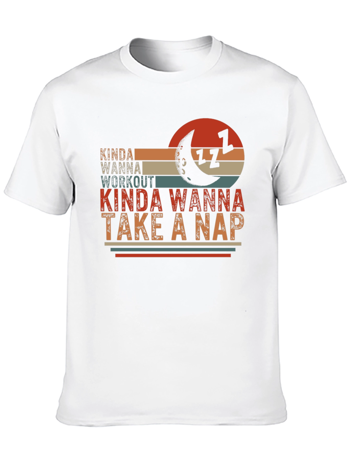 Kinda Wanna Workout Kinda Wanna Nap Graphic Tee