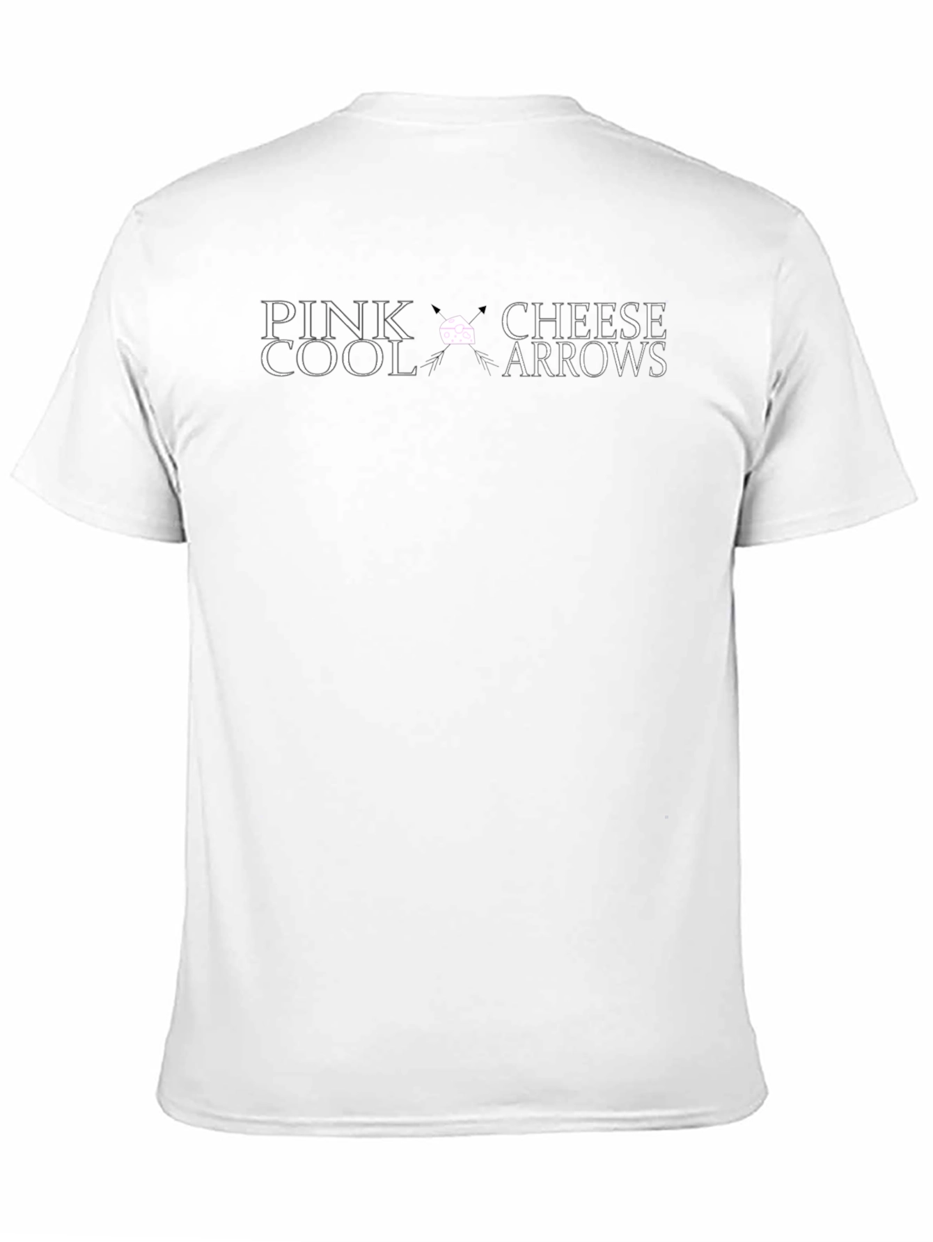 Pink Cool Cheese Arrows Graphic T-Shirt