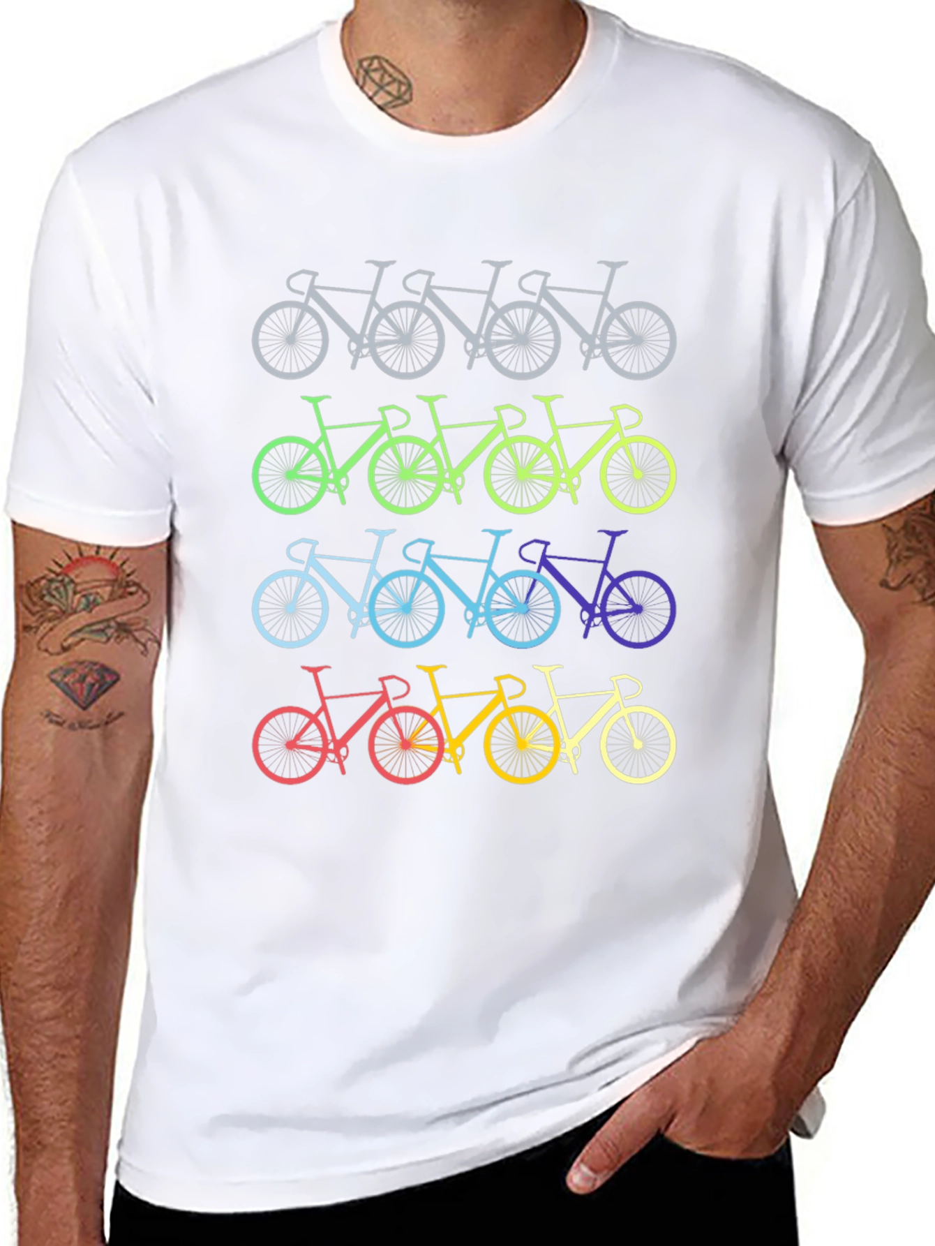 Rainbow Bicycle T-Shirt