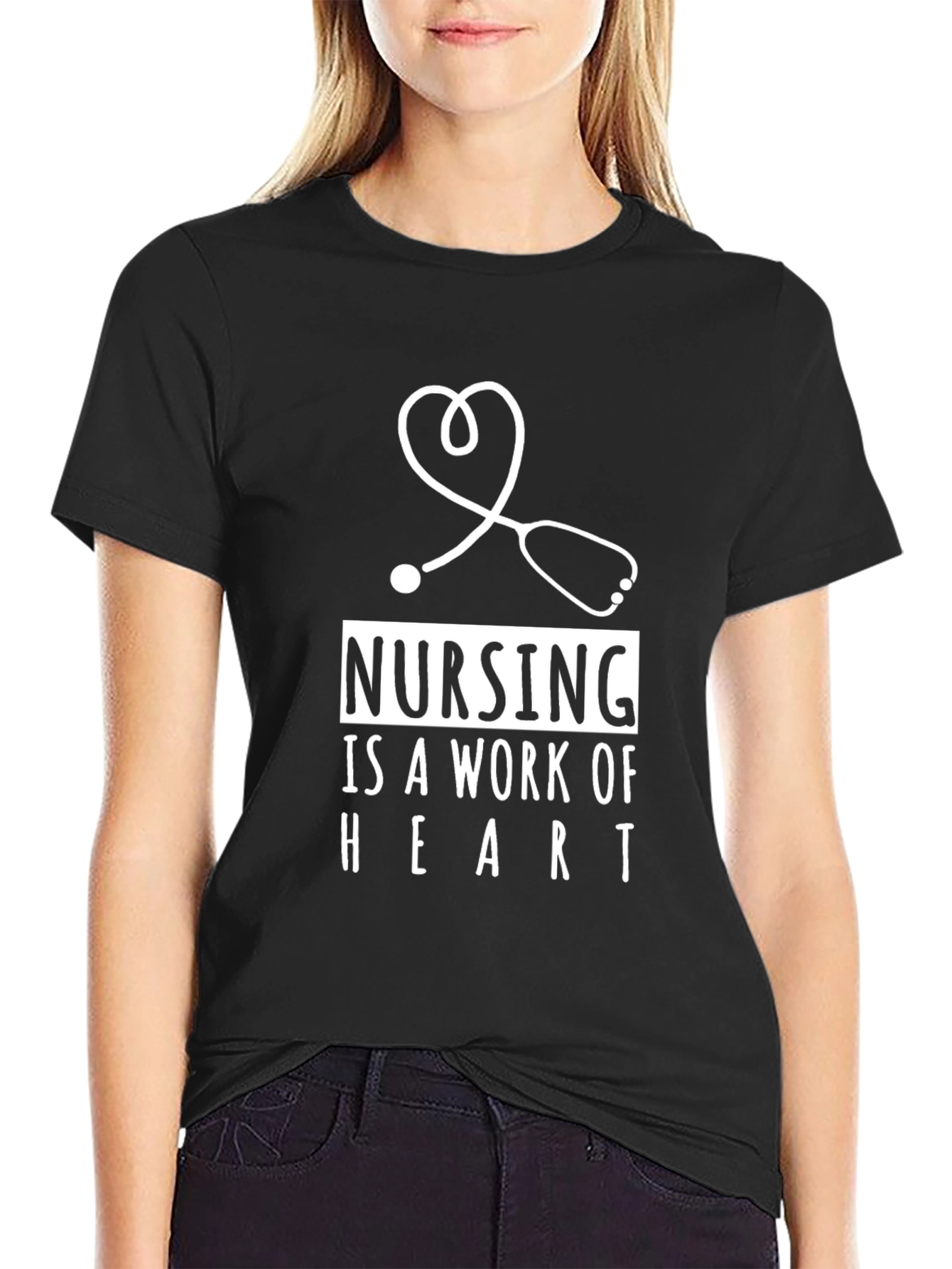 Nursing is a Work of Heart Tee
