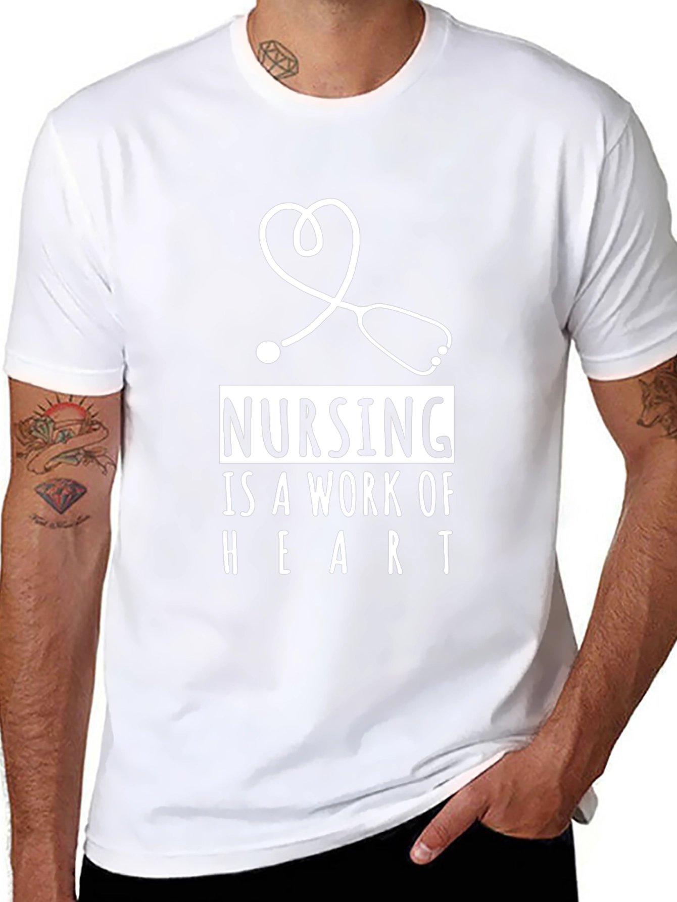 Nursing is a Work of Heart Tee