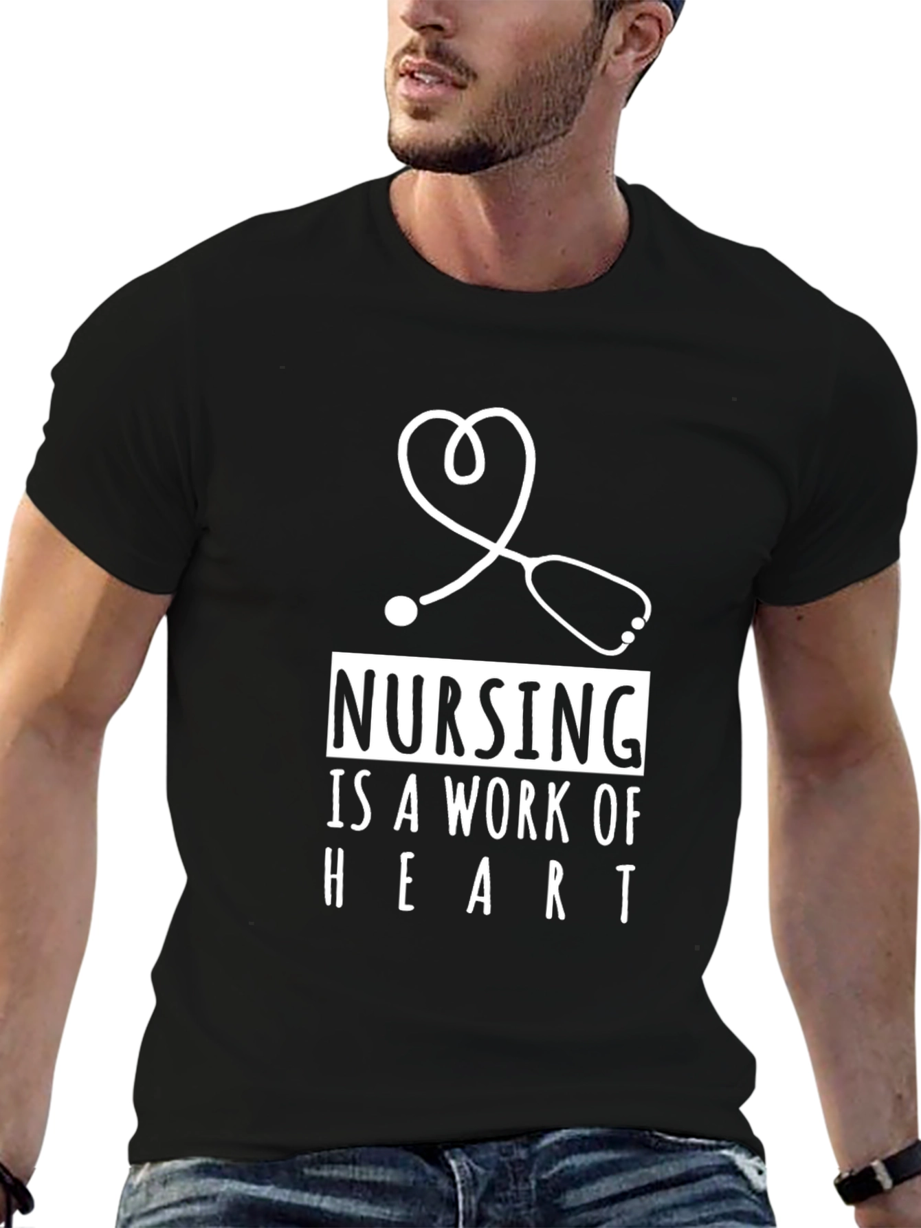 Nursing is a Work of Heart Tee