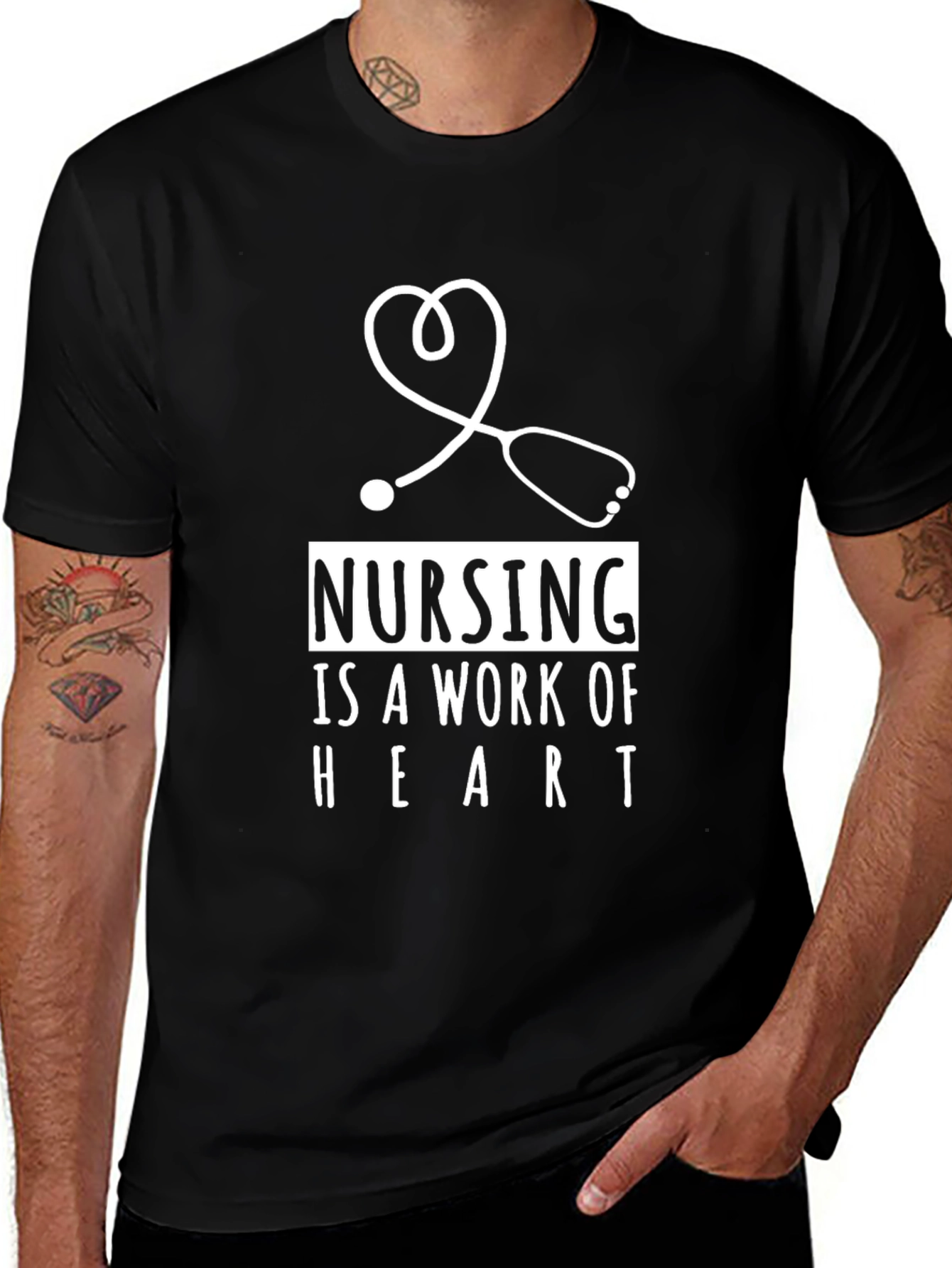 Nursing is a Work of Heart Tee