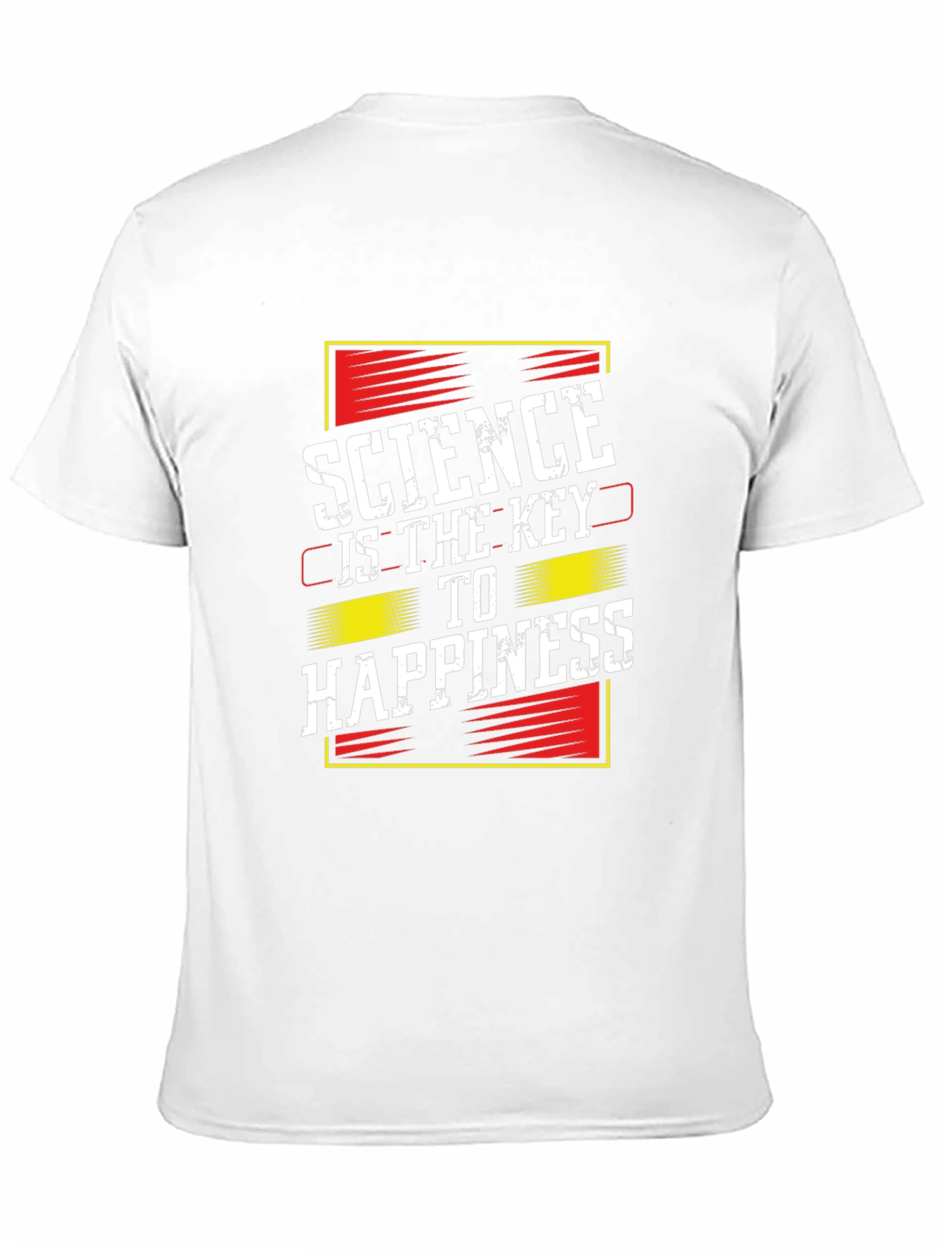 Science is the Key to Happiness Black T-Shirt