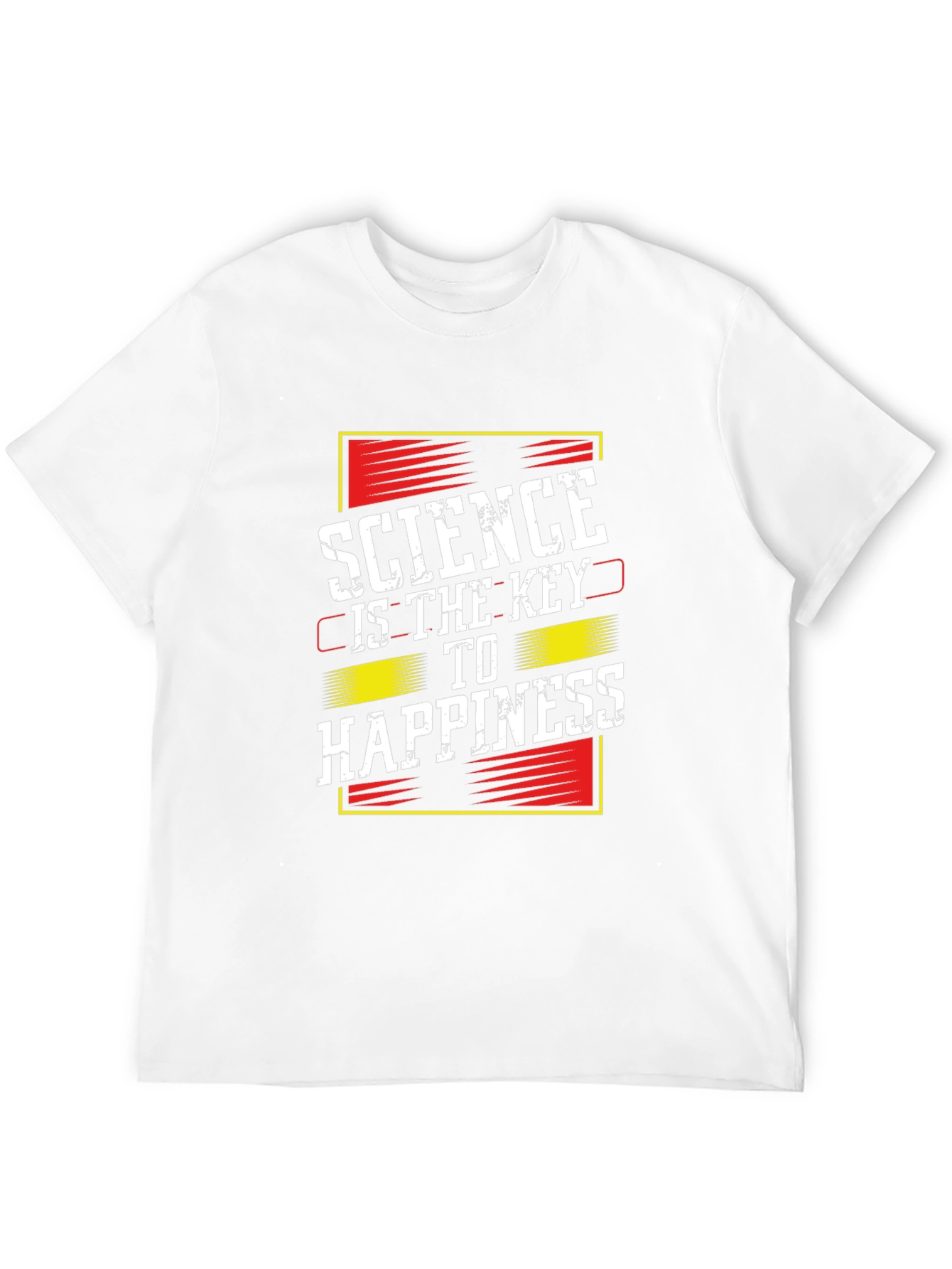 Science is the Key to Happiness Black T-Shirt