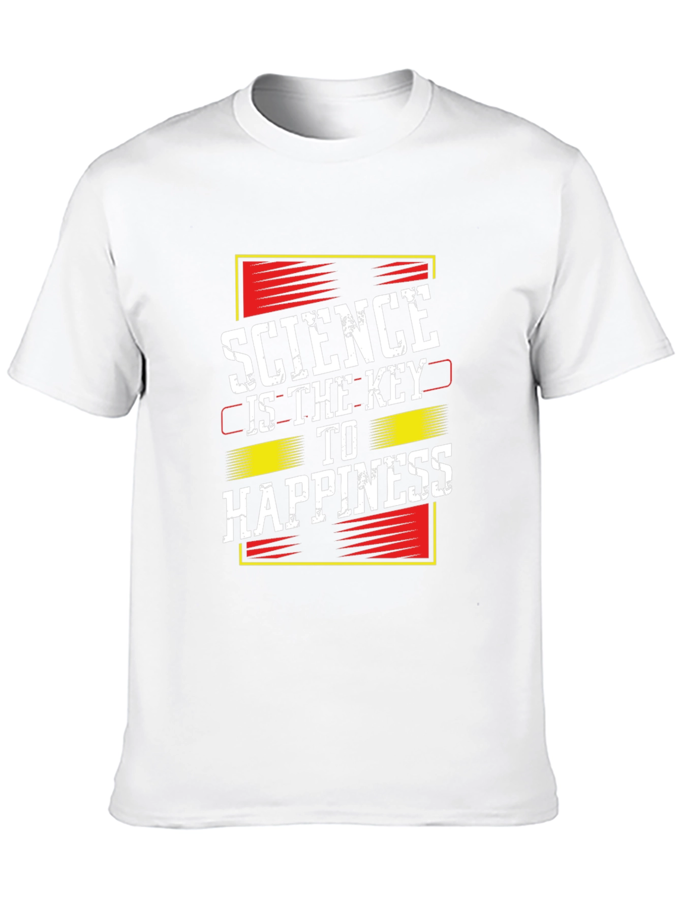 Science is the Key to Happiness Black T-Shirt