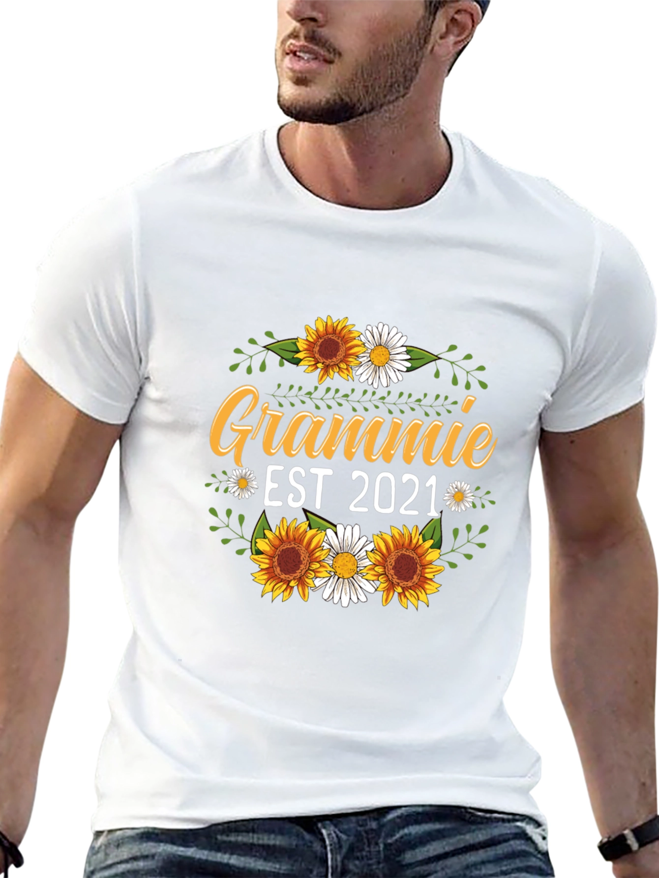 Grammie Est 2021 Sunflower T-Shirt