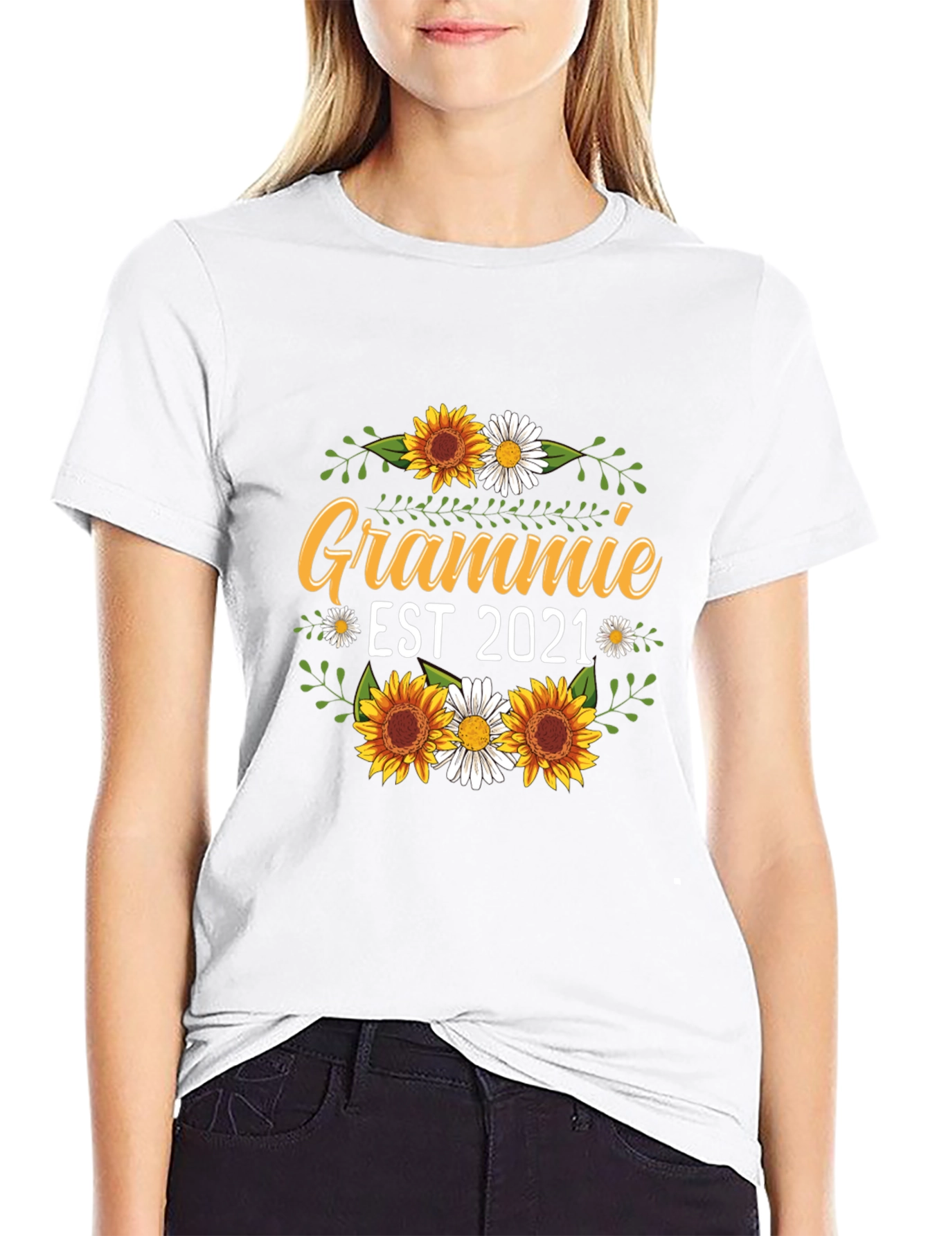 Grammie Est 2021 Sunflower T-Shirt