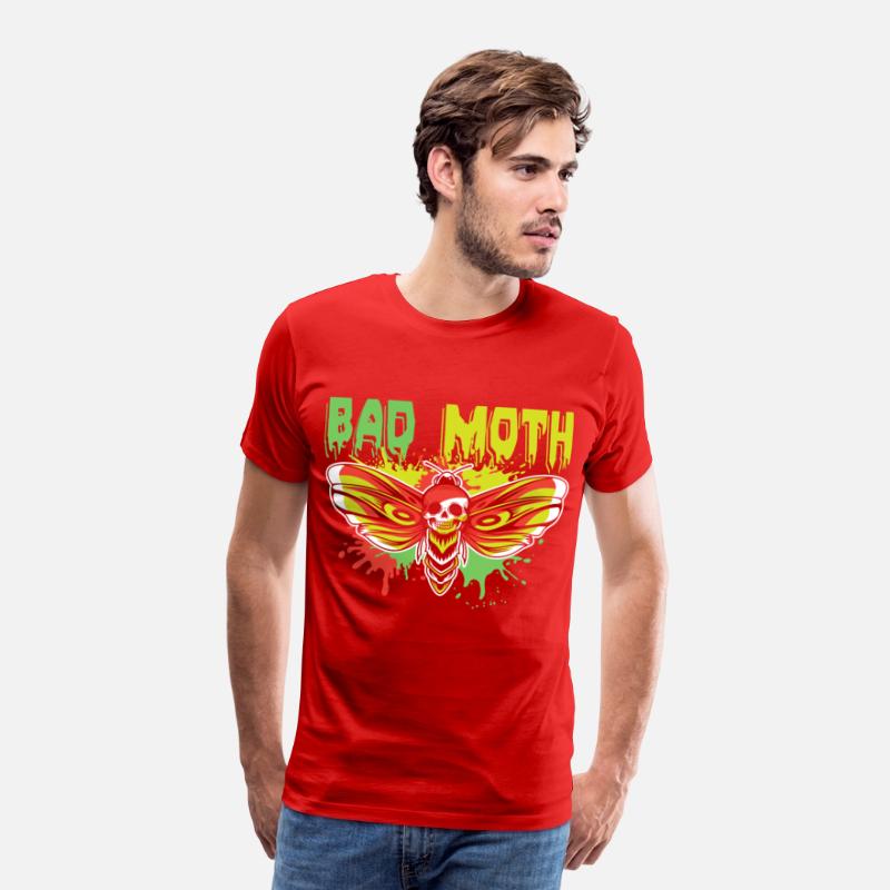 Bad moth | fancy skull colored moth art