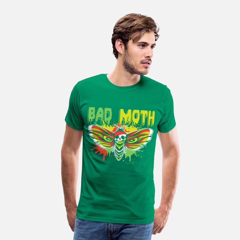 Bad moth | fancy skull colored moth art