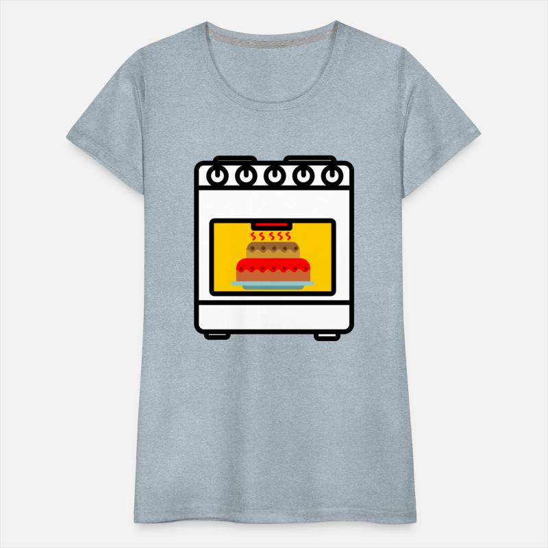 Baking oven with cake
