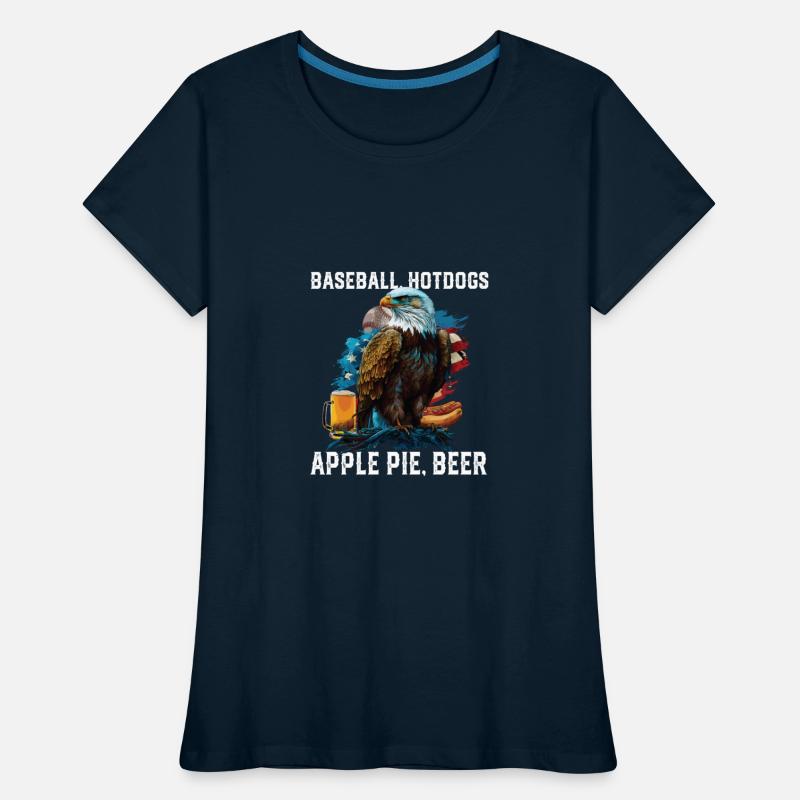 Baseball Hotdogs Apple Pie Beer Drinker Patriotic