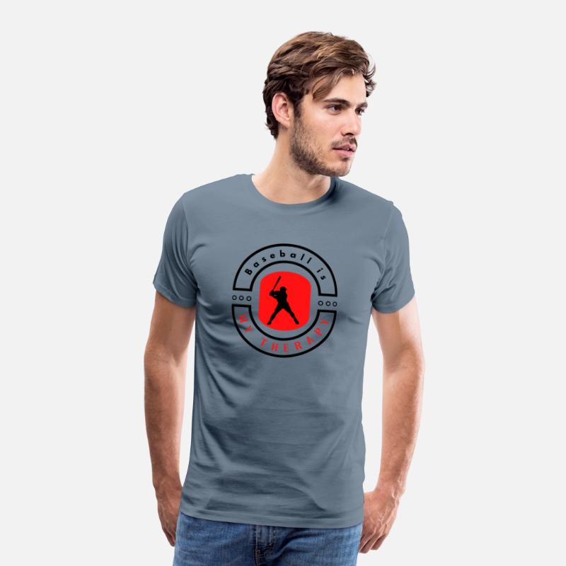 Baseball is my therapy funny motivational design
