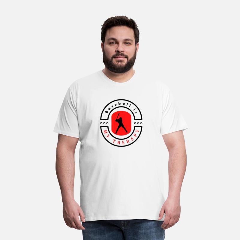 Baseball is my therapy funny motivational design